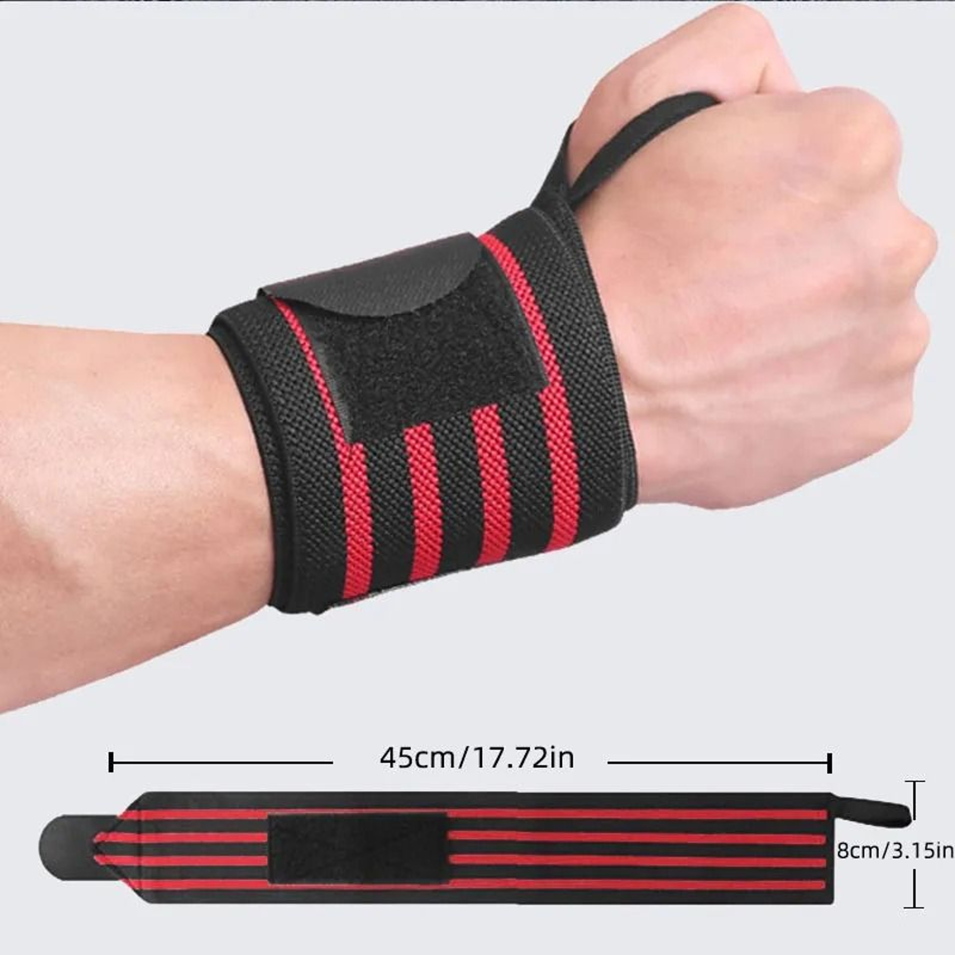 HeavyDuty Gym Training Wrist Wraps 2 PCS 2