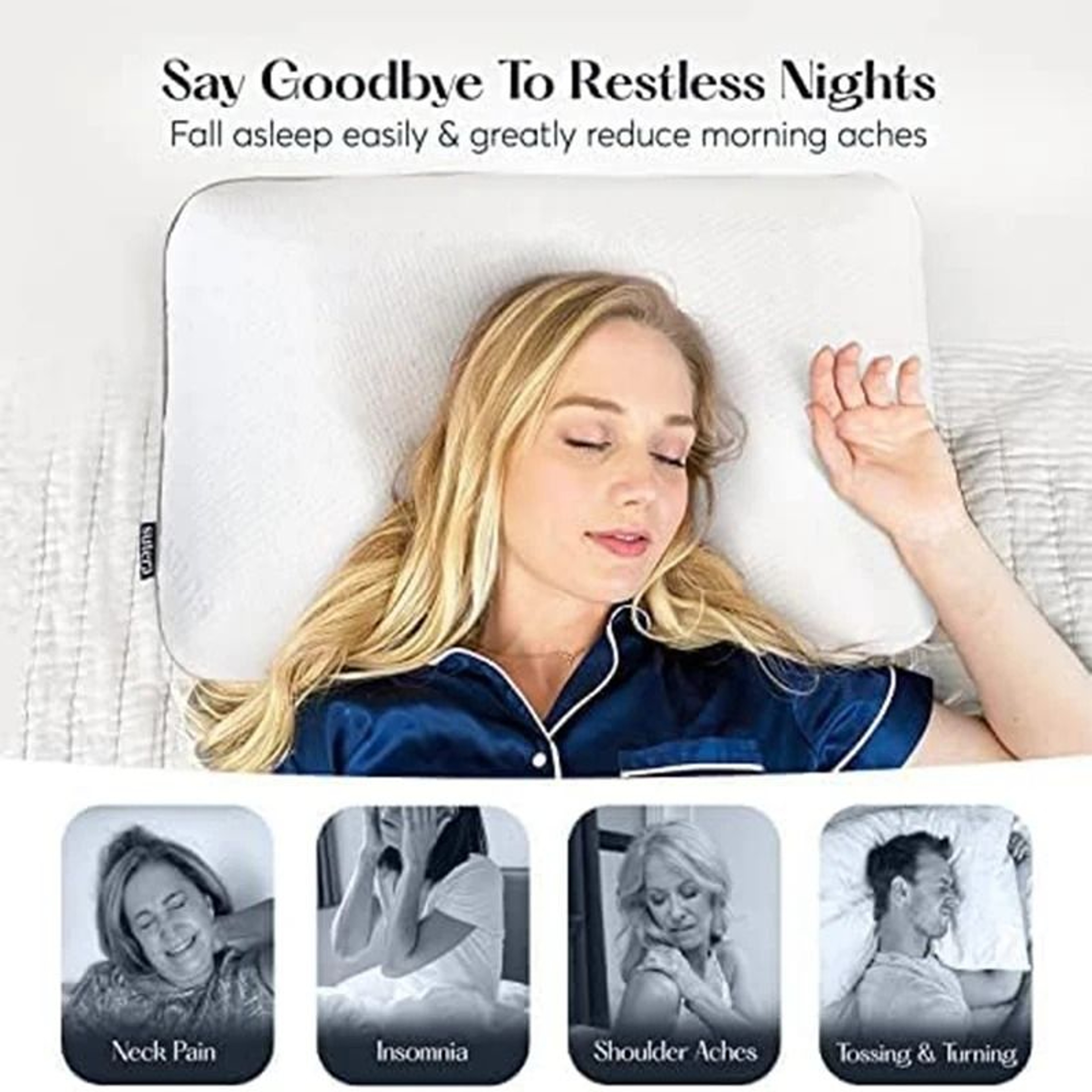 Purple Lavender Infused Cooling Memory Foam Pillow 4