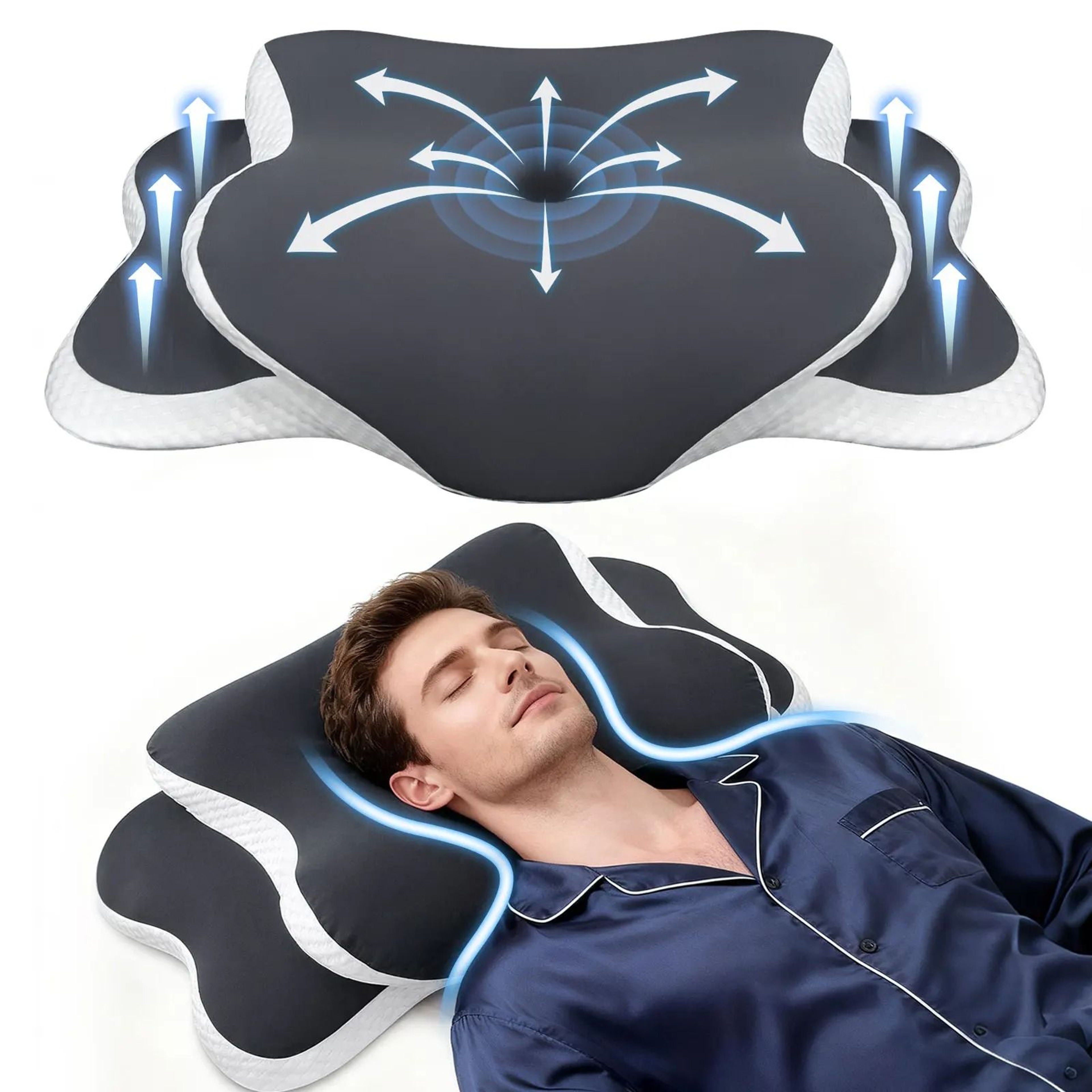 HighFidelity Orthopedic Memory Foam Cervical Pillow 0