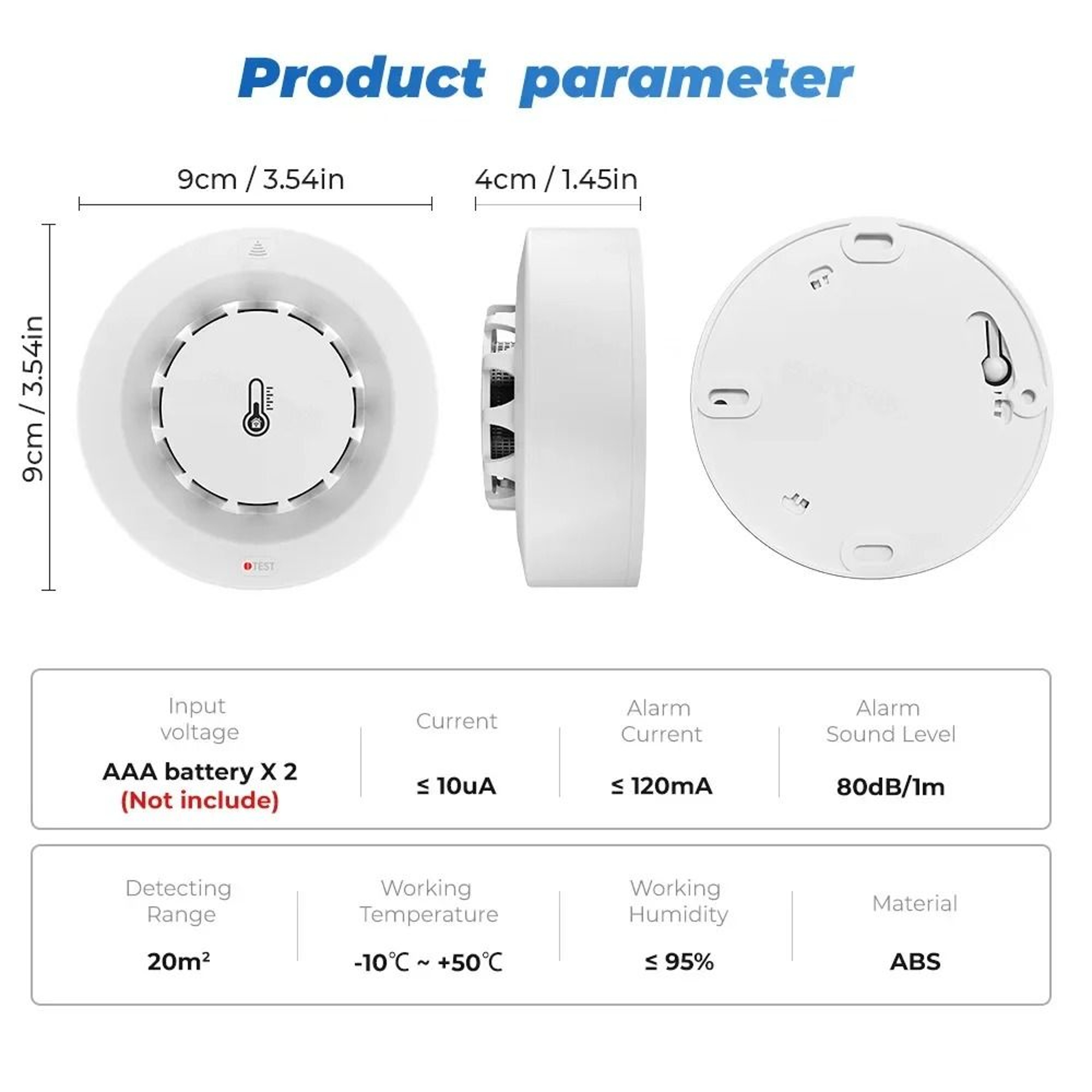 Tuya 3in1 Smart Smoke  Climate Sensor 4