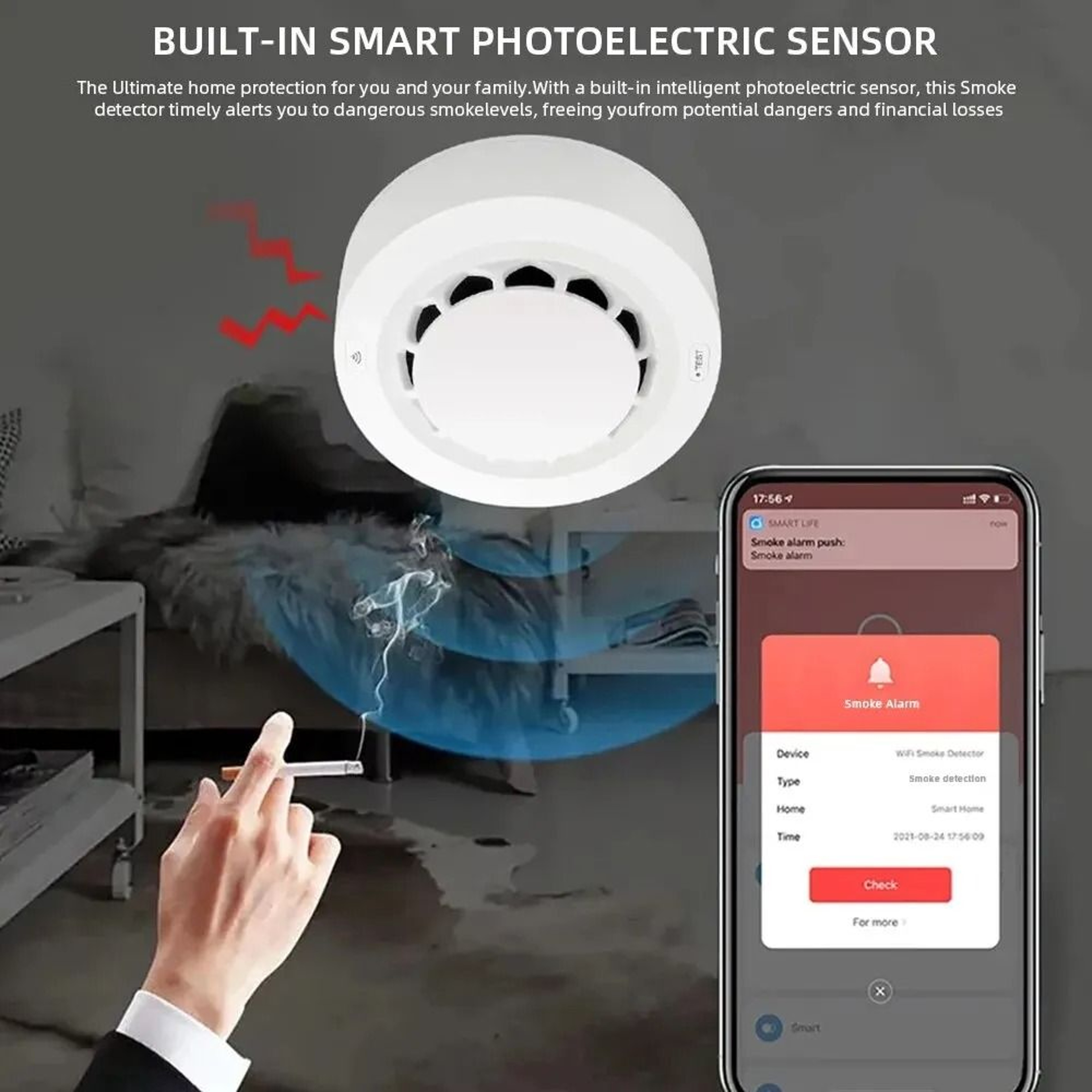 ZigBee Smart Smoke Detector 3