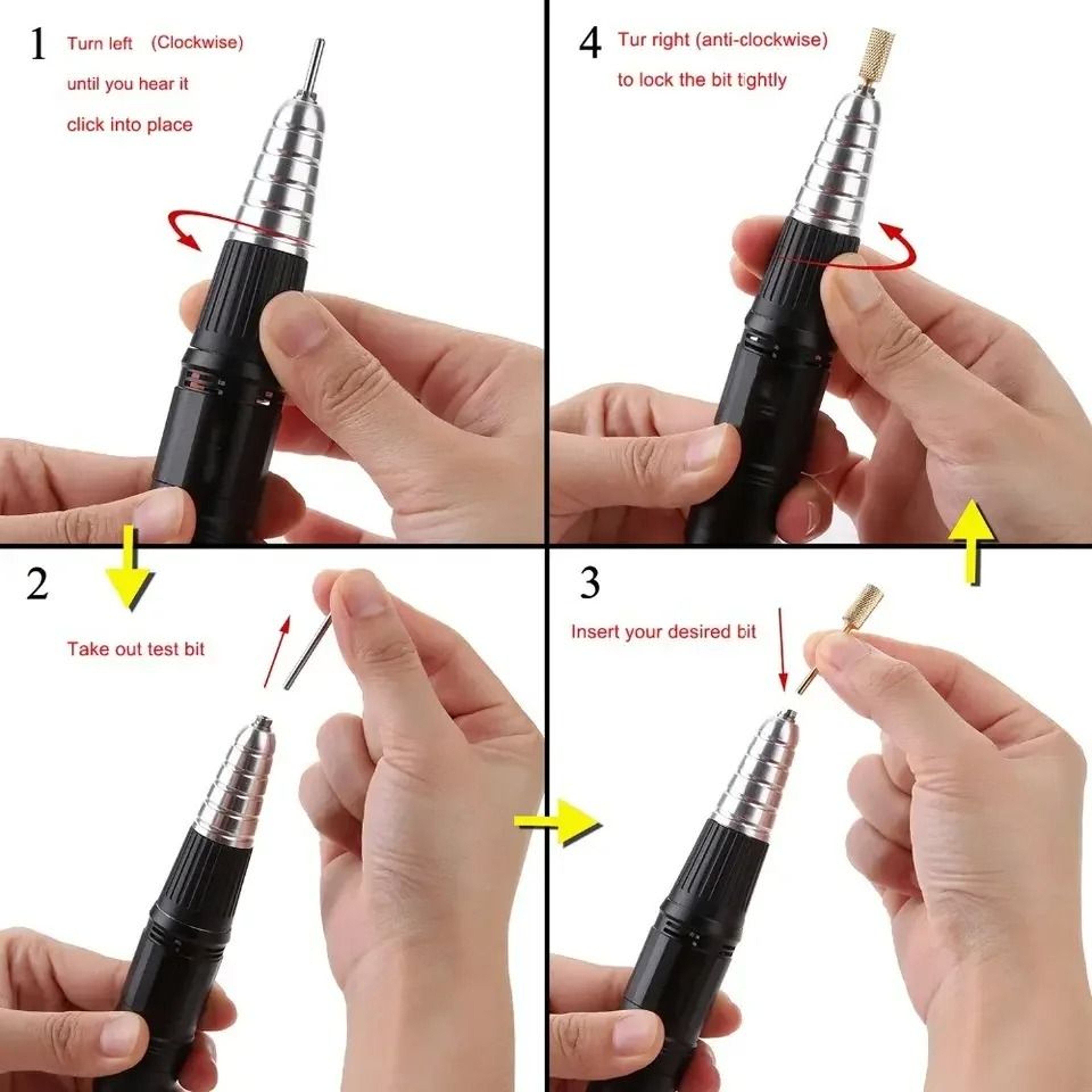 35000 RPM Electric Nail Drill Handpiece 3