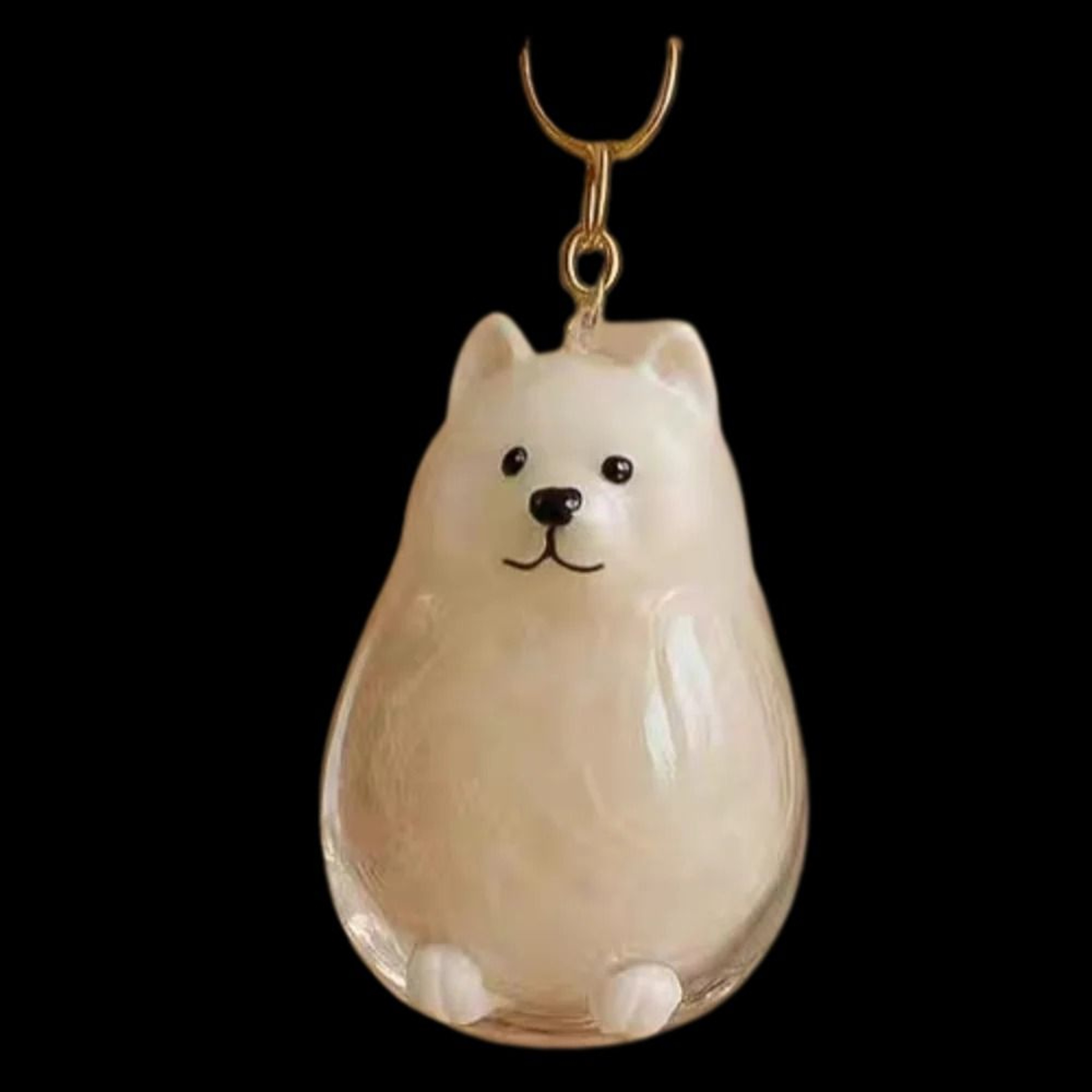 Cartoon Puppy Hair Keepsake Keychain 10