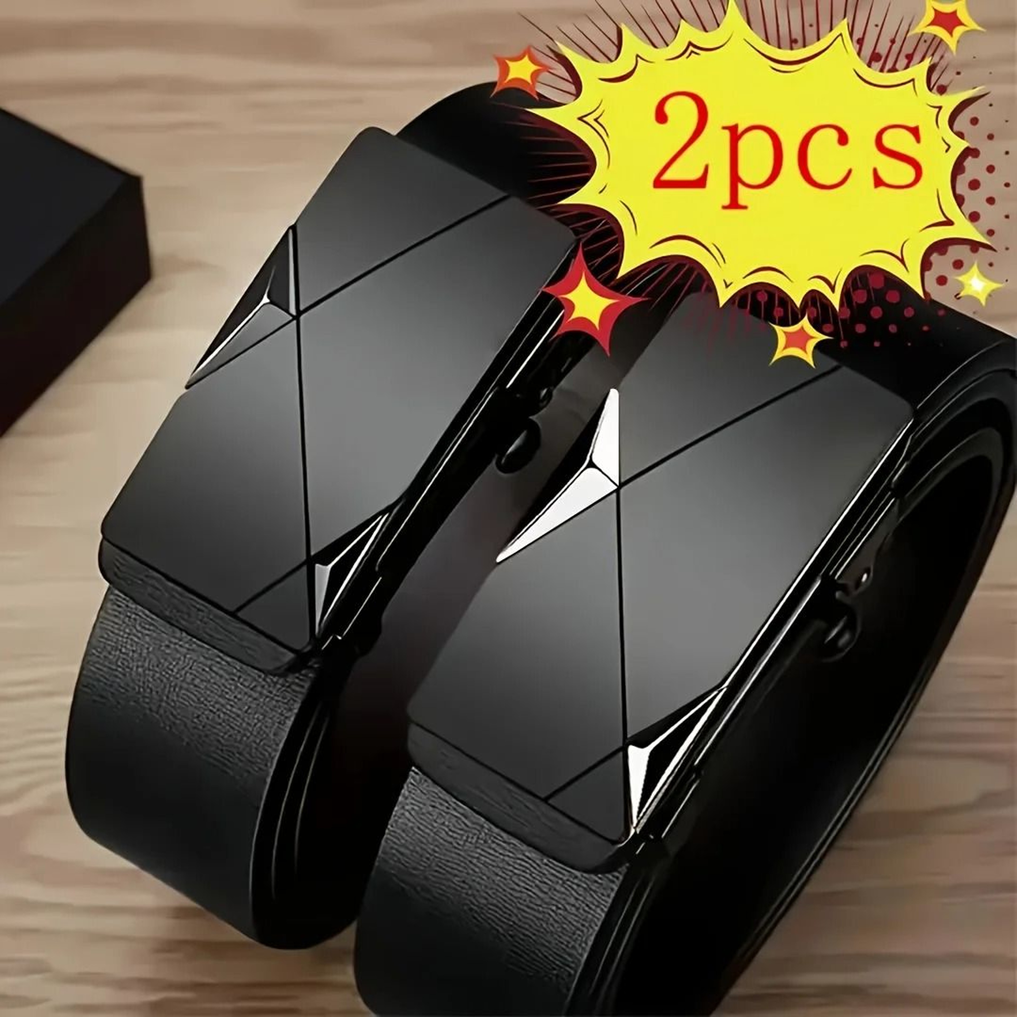 Mens Belt Duo  Versatile Business  Casual Essential Set 3