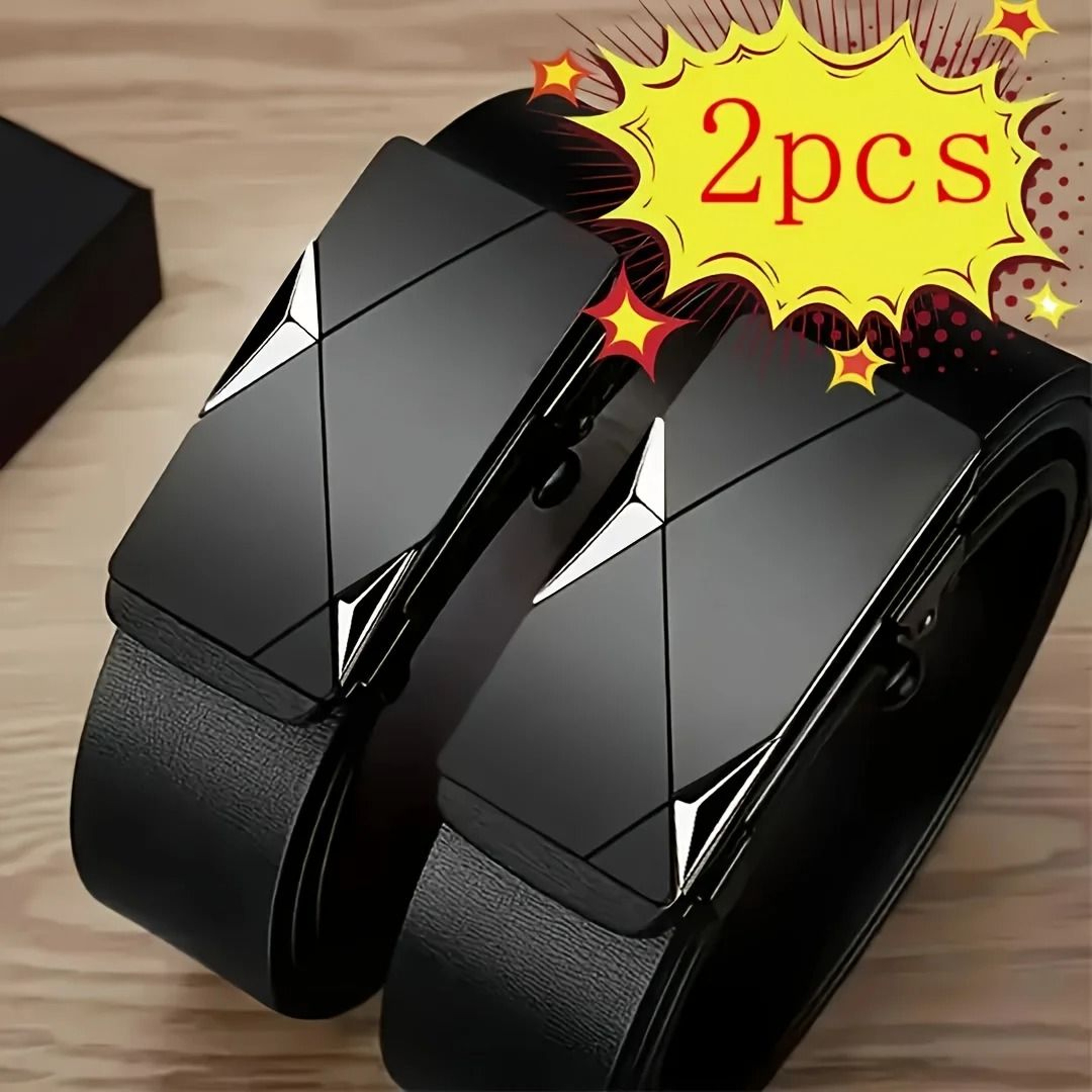 Mens Belt Duo  Versatile Business  Casual Essential Set 4