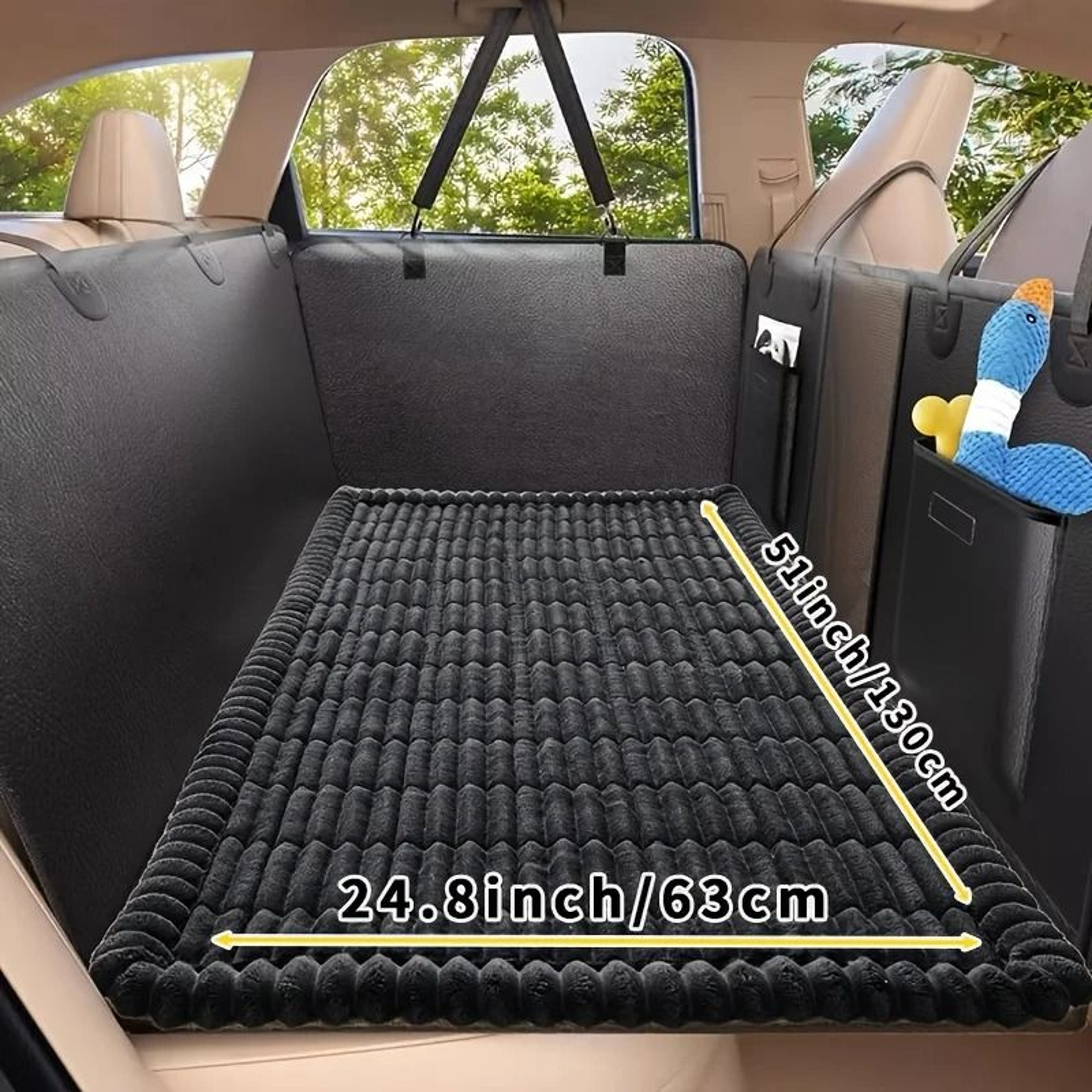 Universal HardBottom Dog Car Protector  HeavyDuty AntiSlip  AntiBite Travel Mat 8