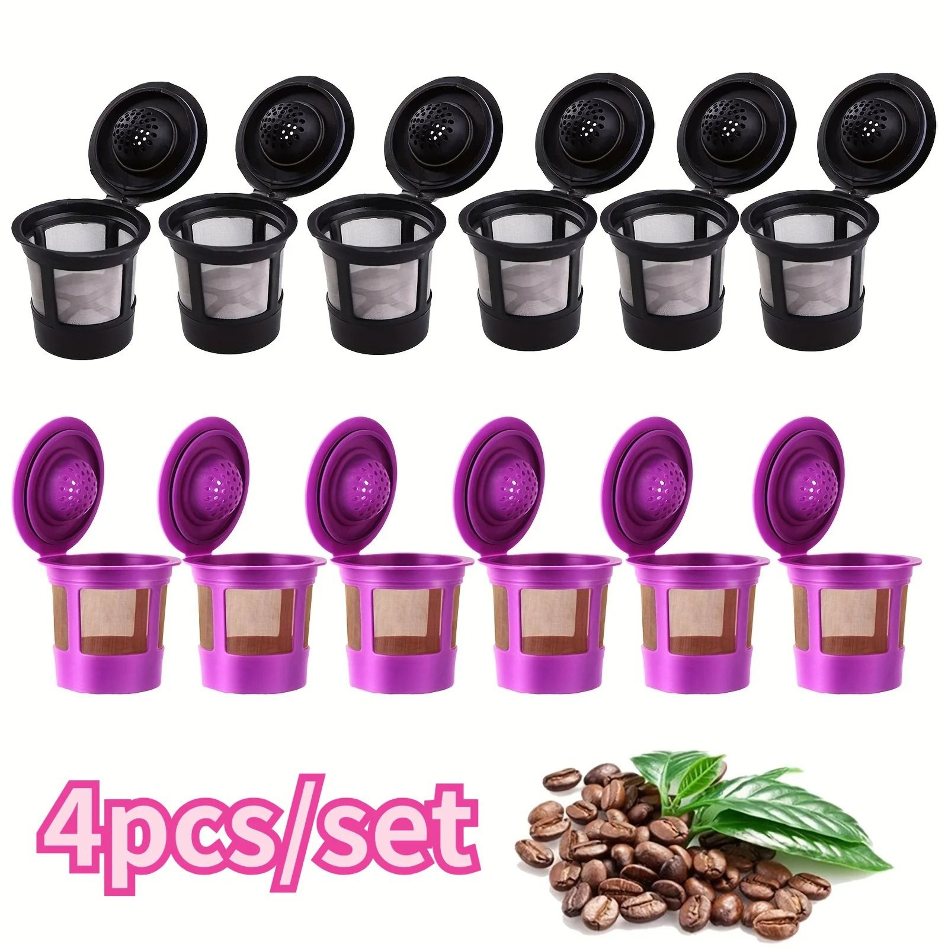 Universal Reusable KCups  4Pack EcoFriendly Coffee Filters For Keurig 0