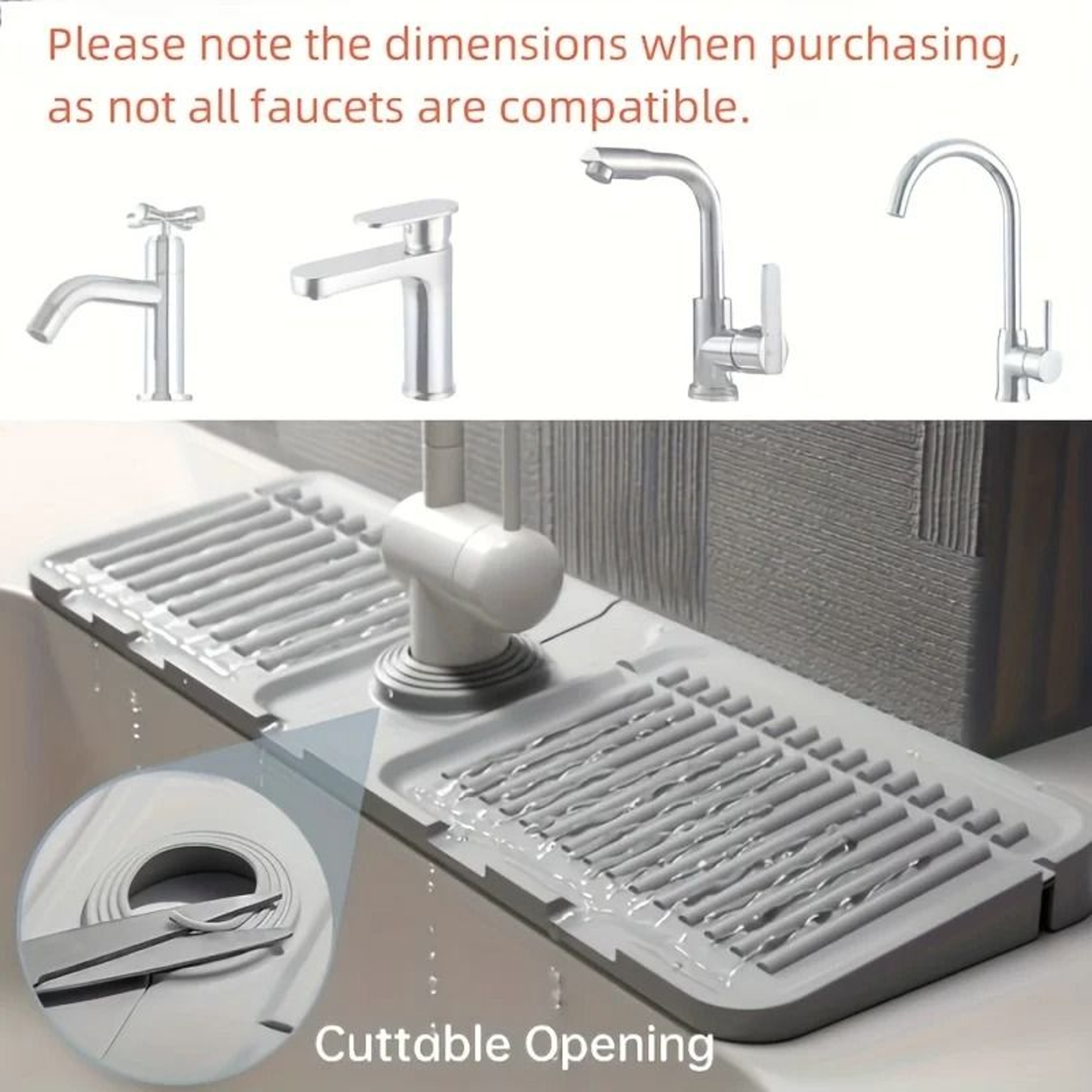 QuickDry AntiSlip Faucet Splash Pad  Sink Collector 3