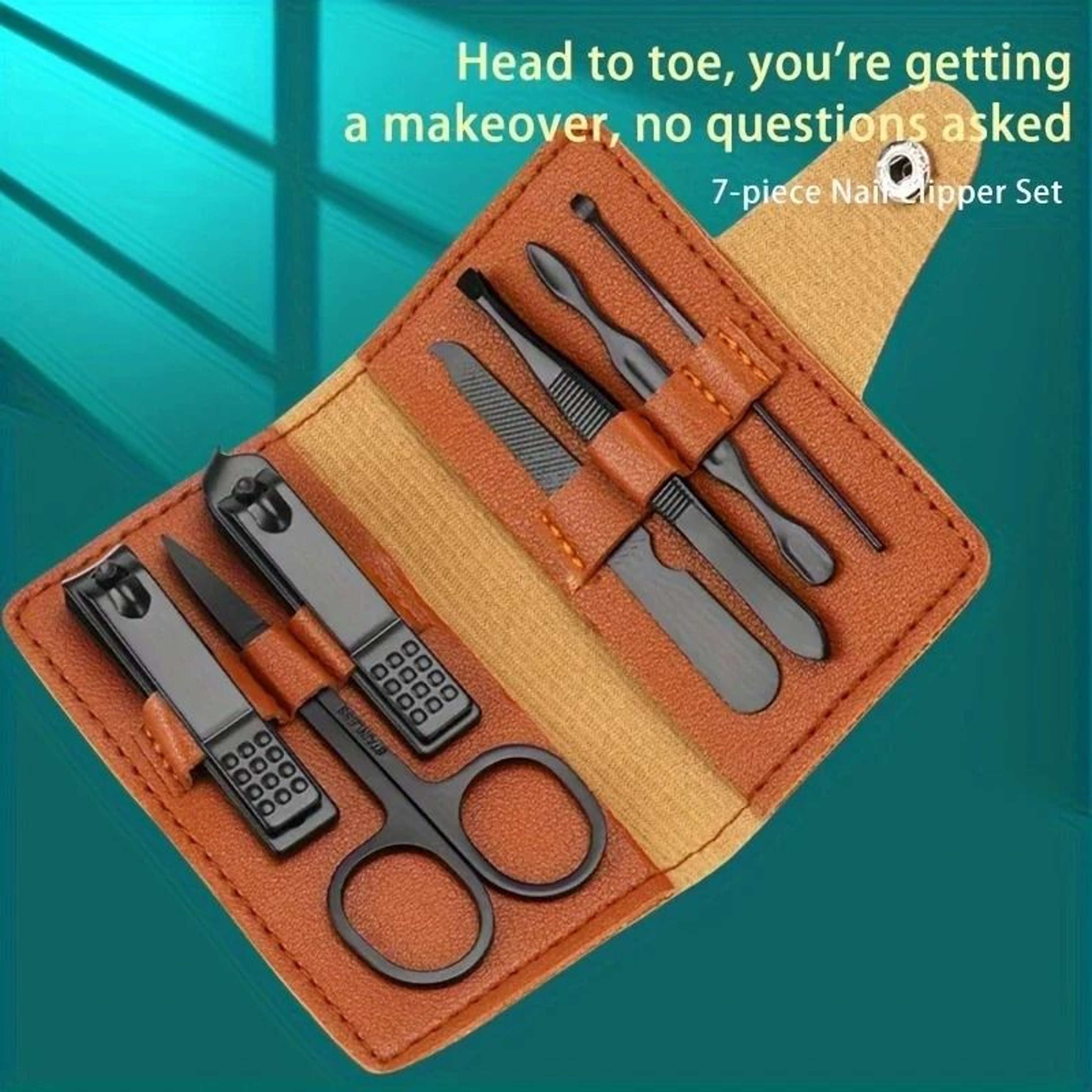 Stainless Steel Grooming Set  High Carbon Concave Blade Clipper With Travel Case 2