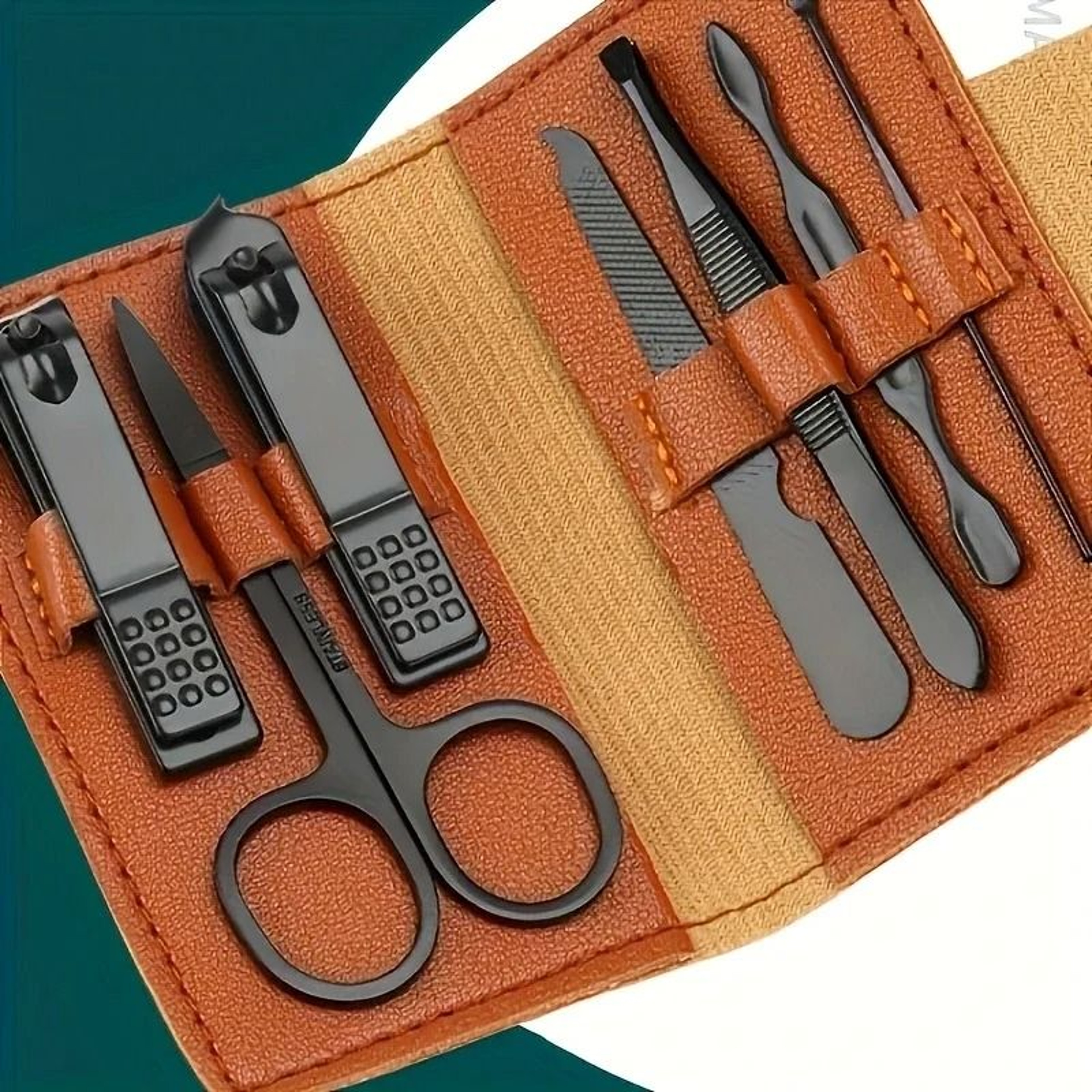 Stainless Steel Grooming Set  High Carbon Concave Blade Clipper With Travel Case 3