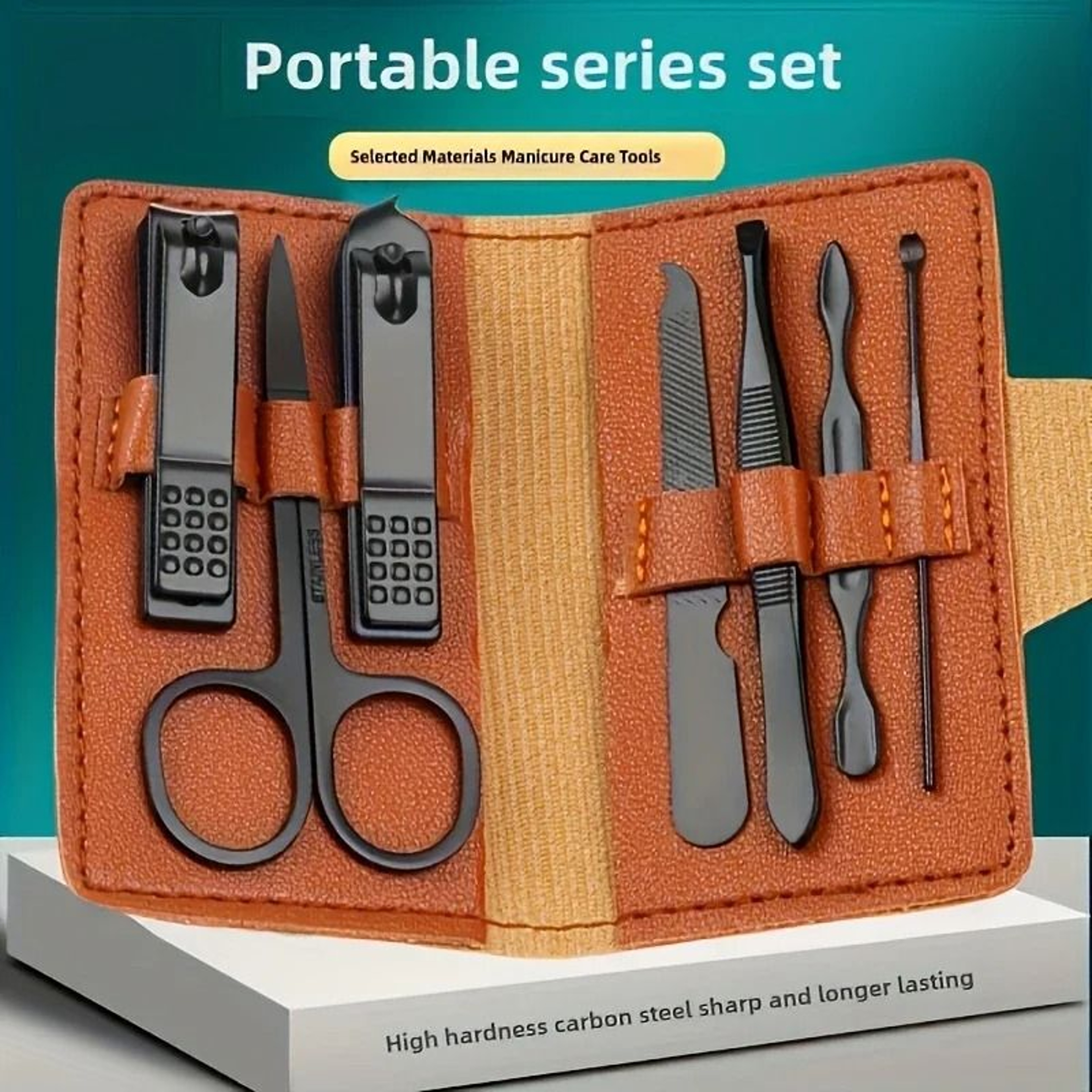 Stainless Steel Grooming Set  High Carbon Concave Blade Clipper With Travel Case 5