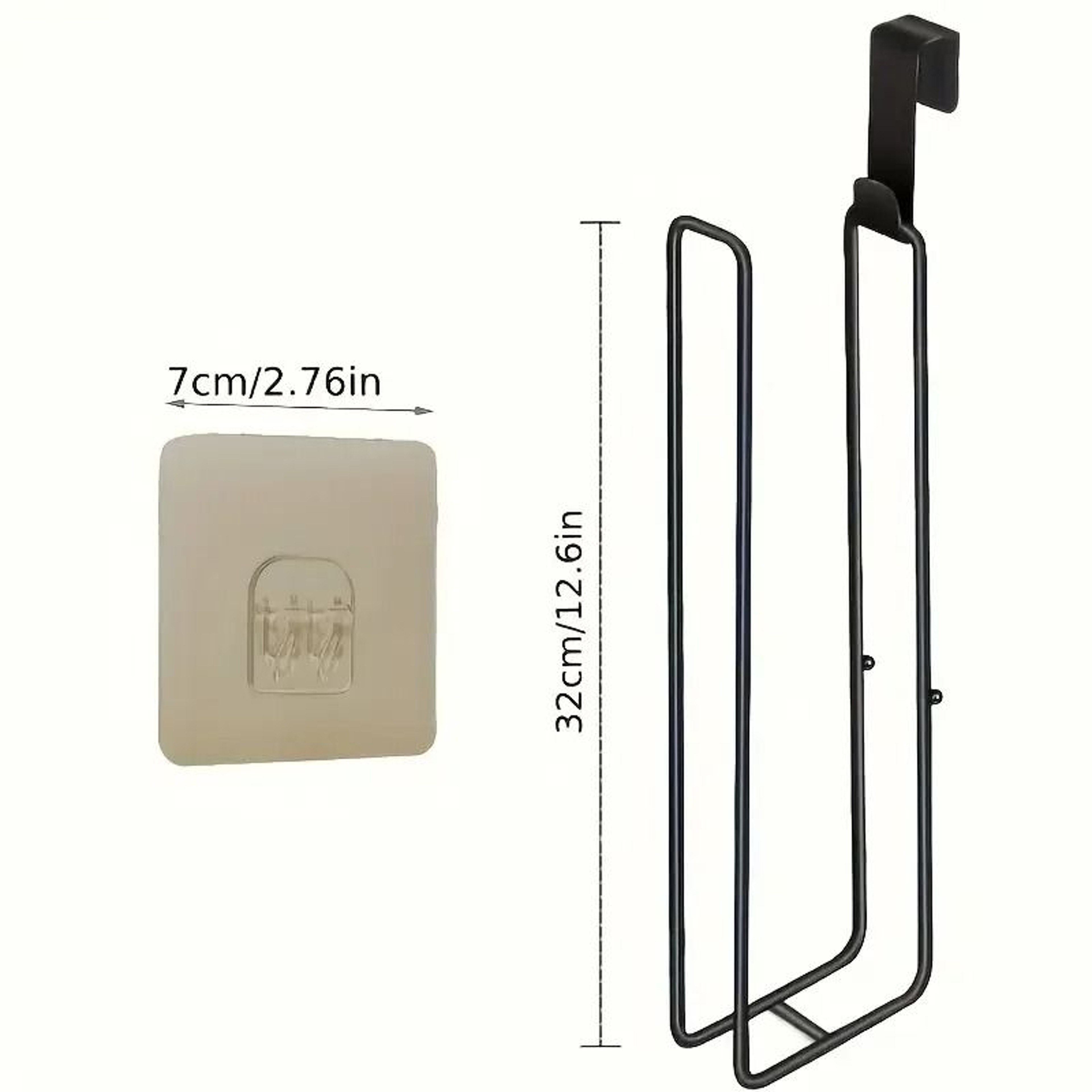 NoDrill Adhesive Toilet Paper Holder  Towel Bar 2