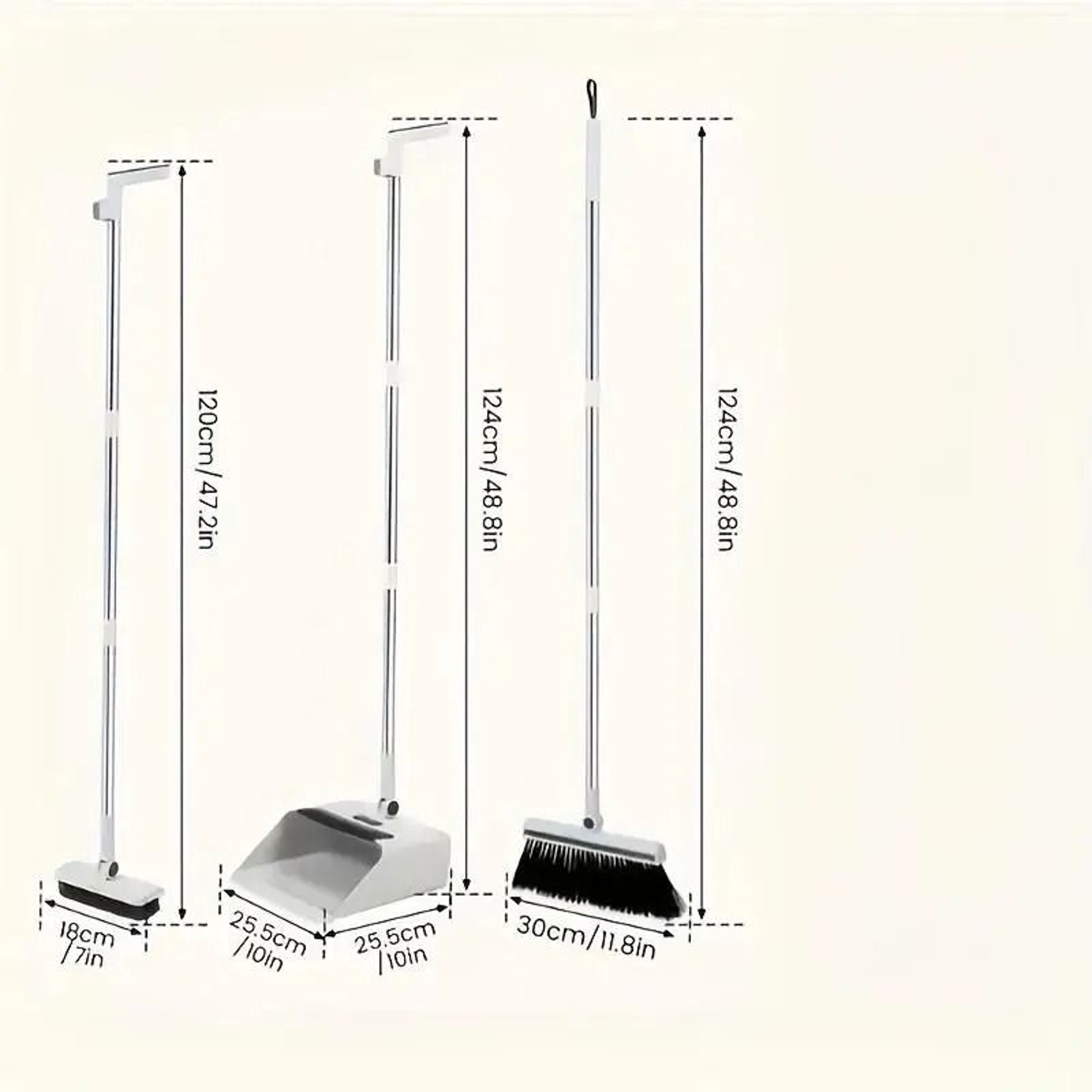 3in1 Folding Broom And Dustpan Set For MultiSurface Cleaning 2