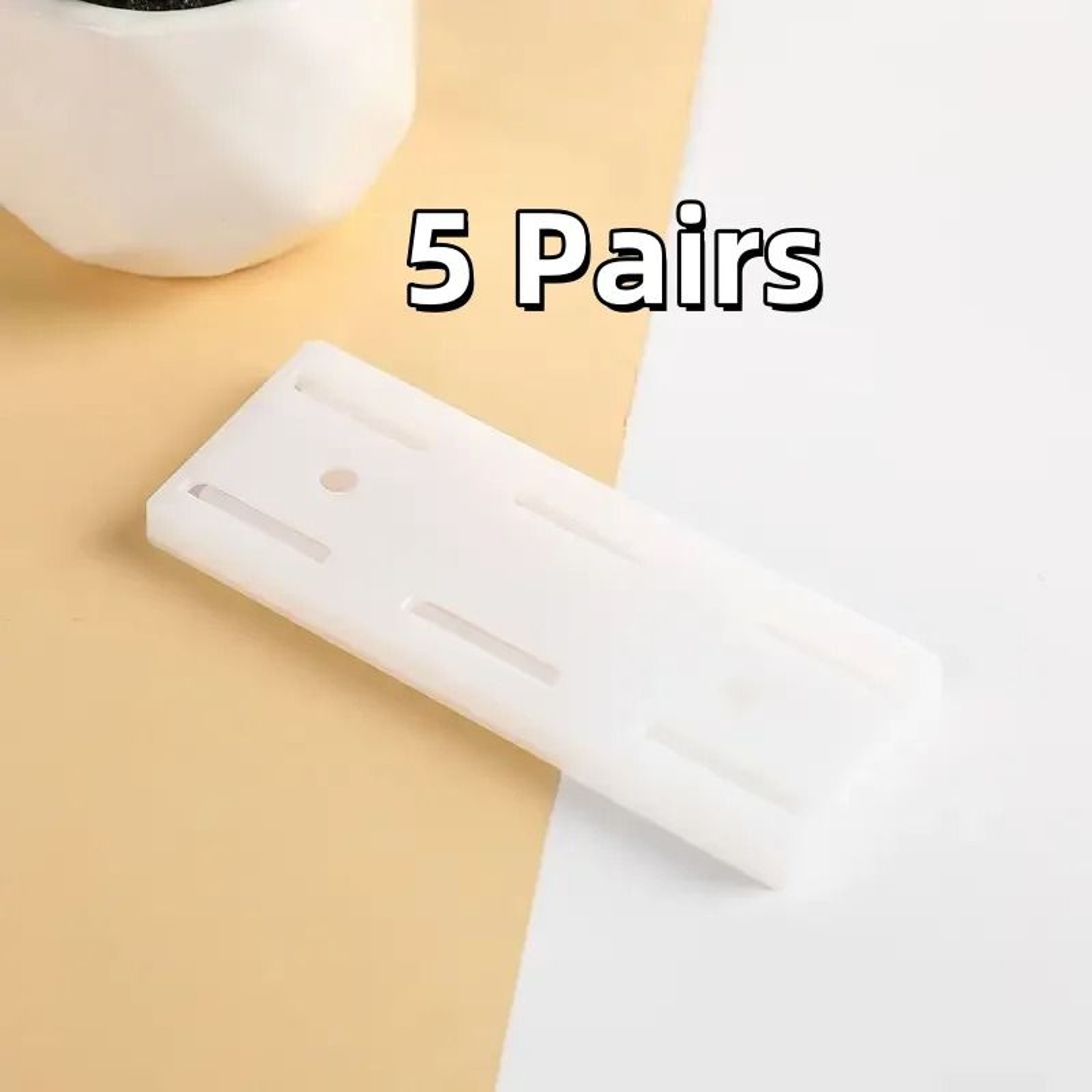 5 Pairs UltraStrong Adhesive Power Strip Holder  NoDrill Wall Mount For Home  Office 6
