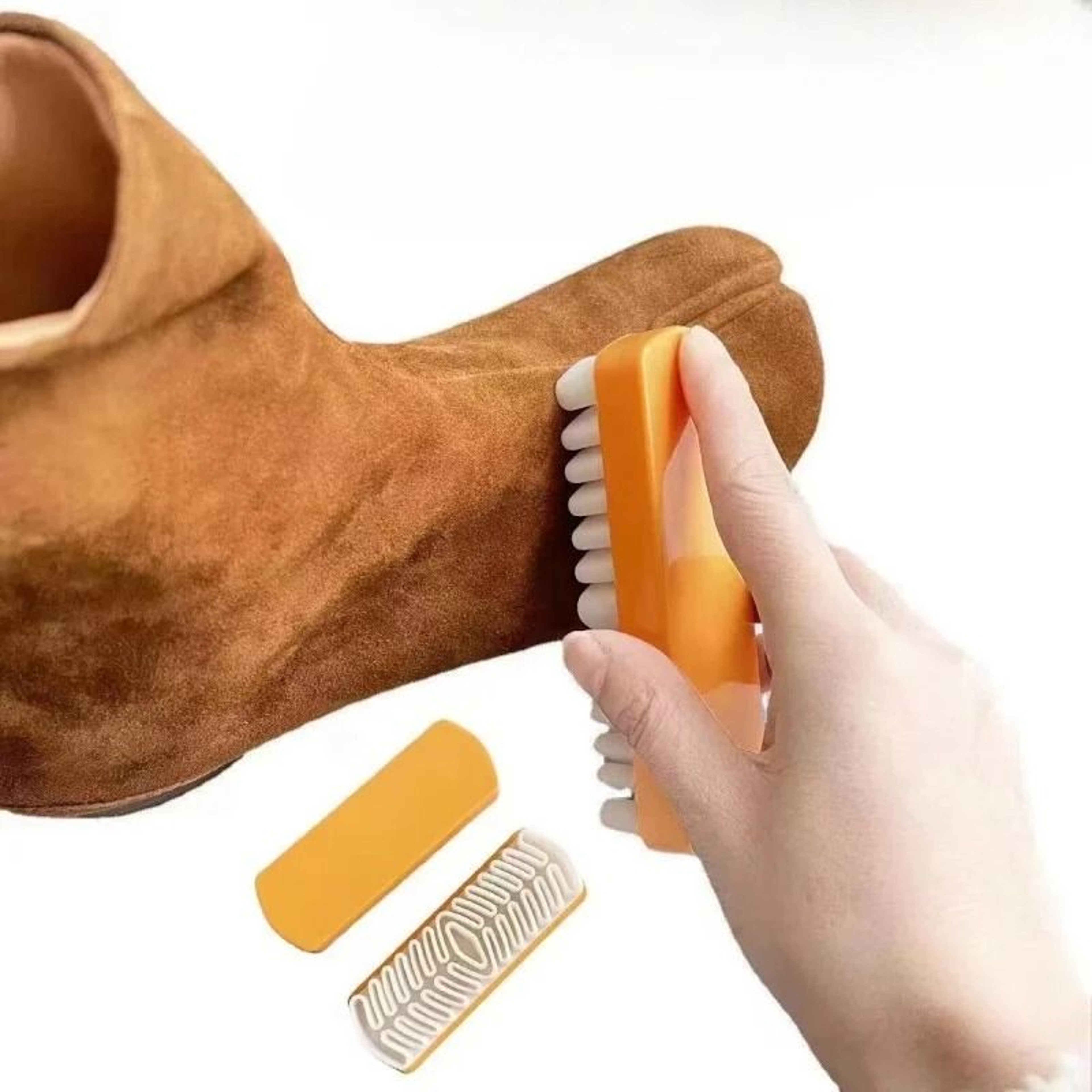 Suede And Nubuck Raw Rubber Brush  Professional Cleaning Tool For Snow Boots  Leather 2