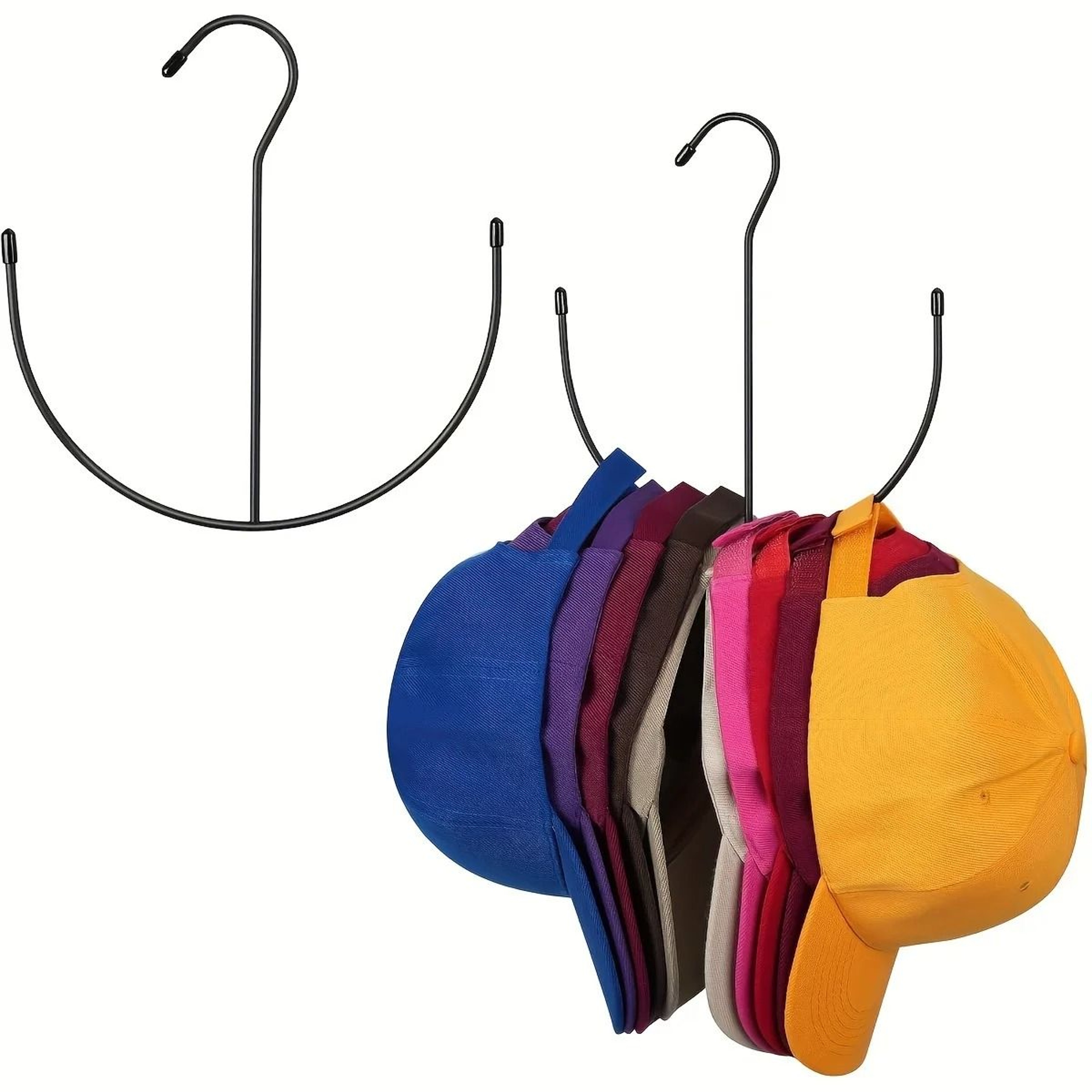 1pc Durable Stainless Steel Hat Rack  SpaceSaving Organizer For 20 Caps 0