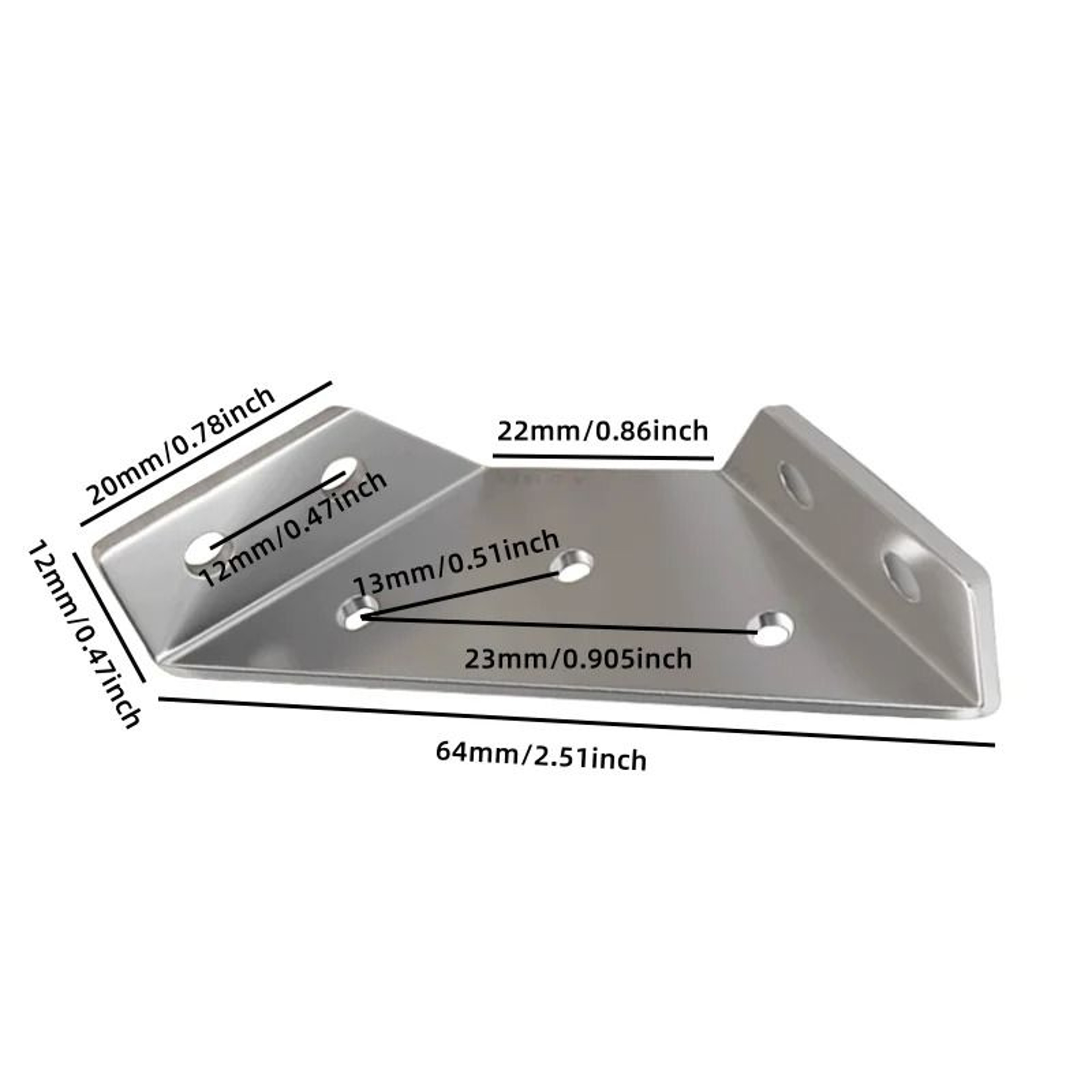HeavyDuty Stainless Steel Corner Brackets  90 Angle Support For Furniture 6