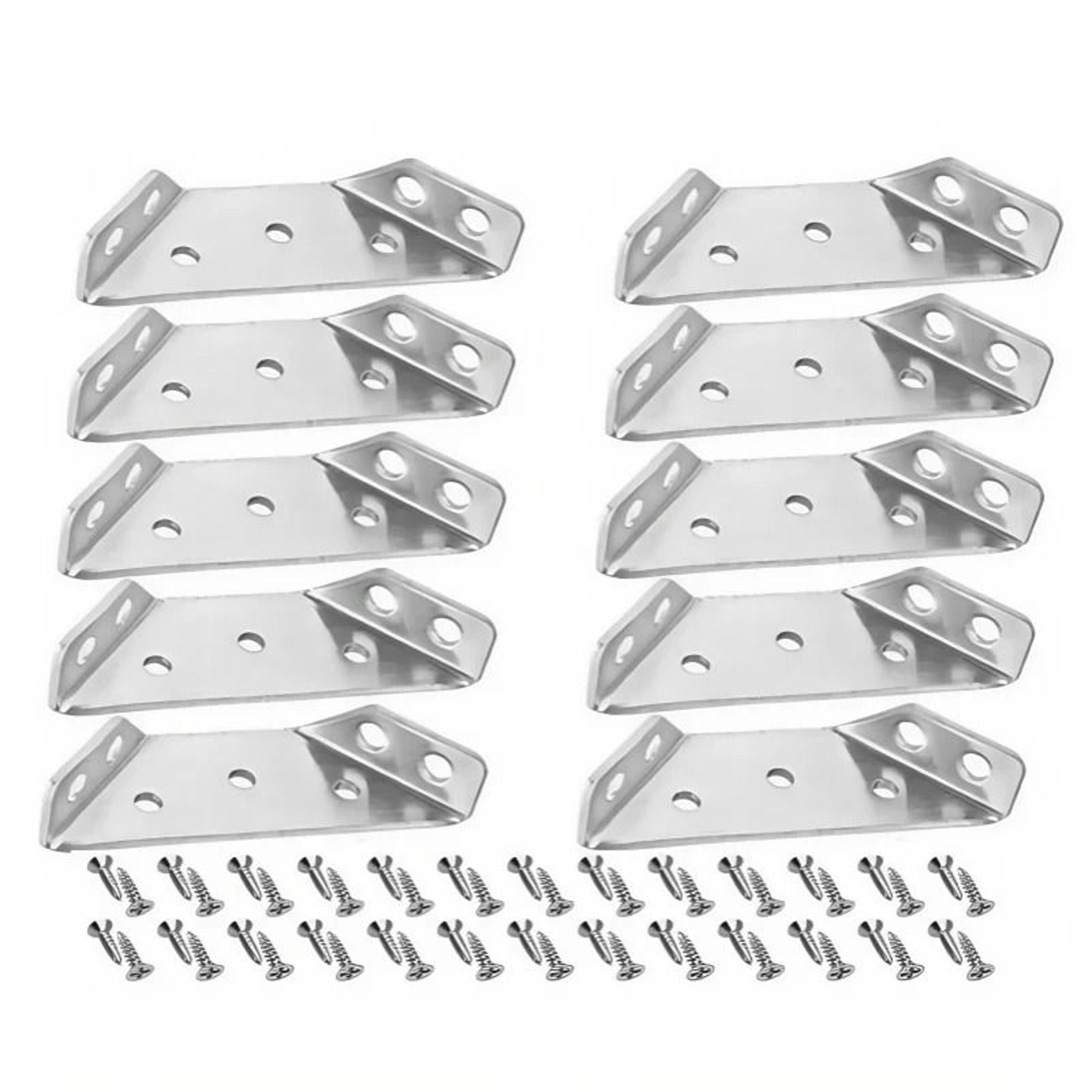 HeavyDuty Stainless Steel Corner Brackets  90 Angle Support For Furniture 7