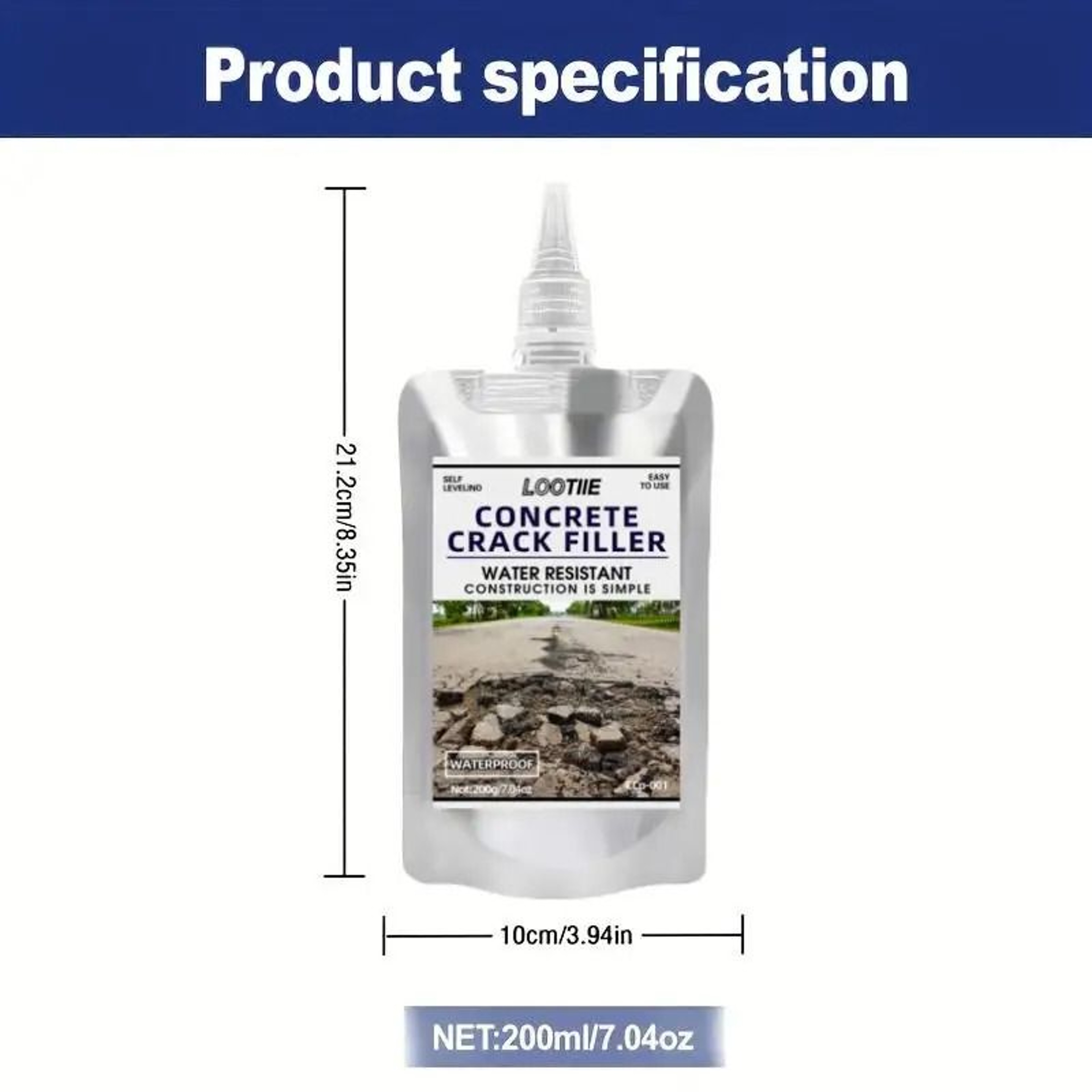SelfLeveling Concrete Repair Adhesive  QuickDrying Joint Sealant  Leakproof Shield 6