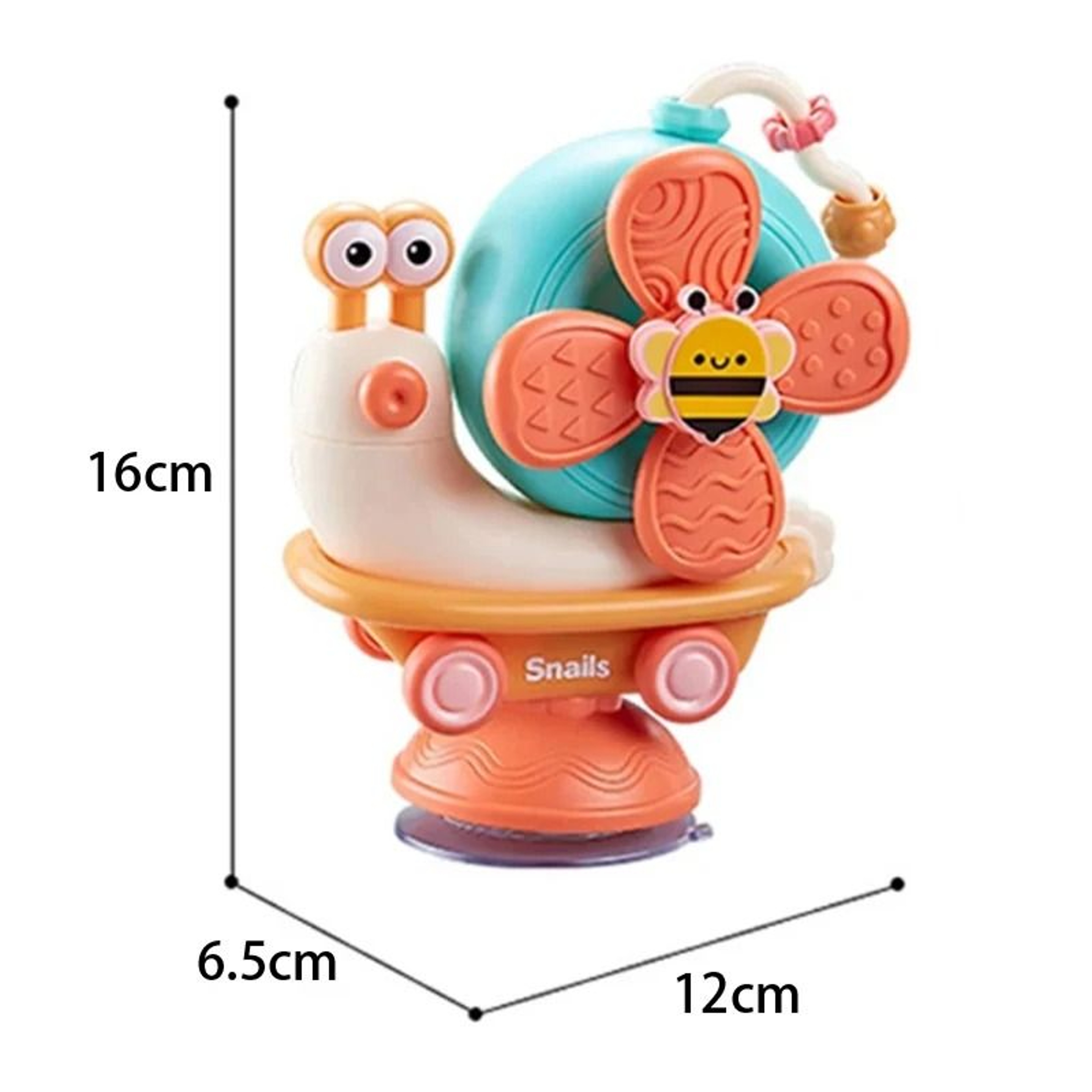Snail Windmill Suction Spinner  Montessori Sensory Toy For Babies  Toddlers 2