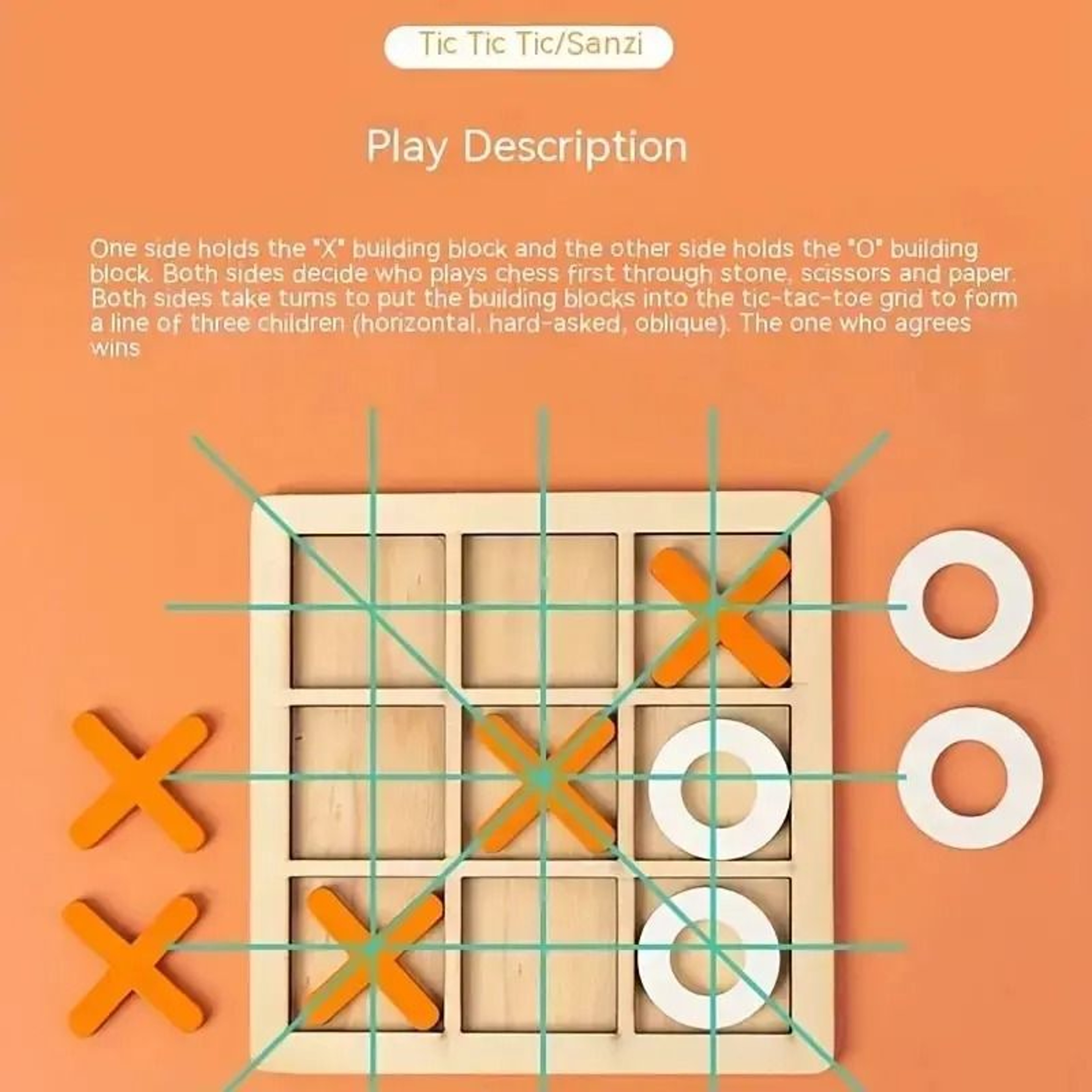 Wooden Mini Chess  Early Educational Brain Training  Interaction Puzzle 5