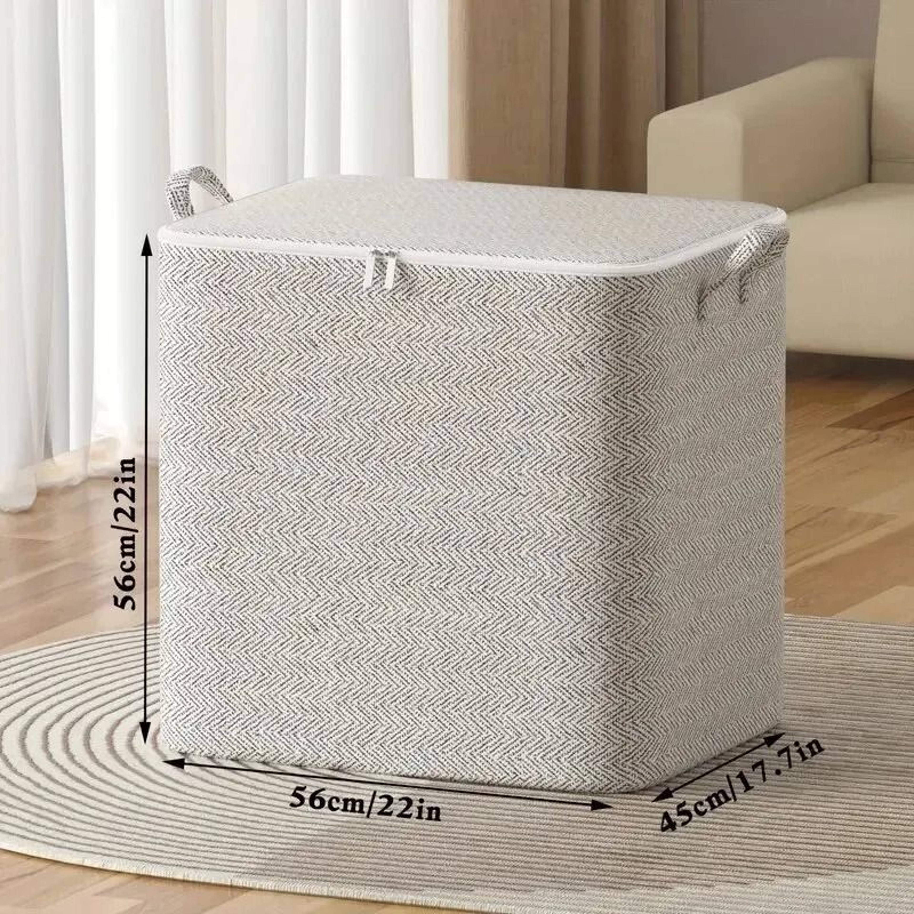 Household Large Capacity NonWoven Storage Bag  HeavyDuty Wardrobe Organizer 9