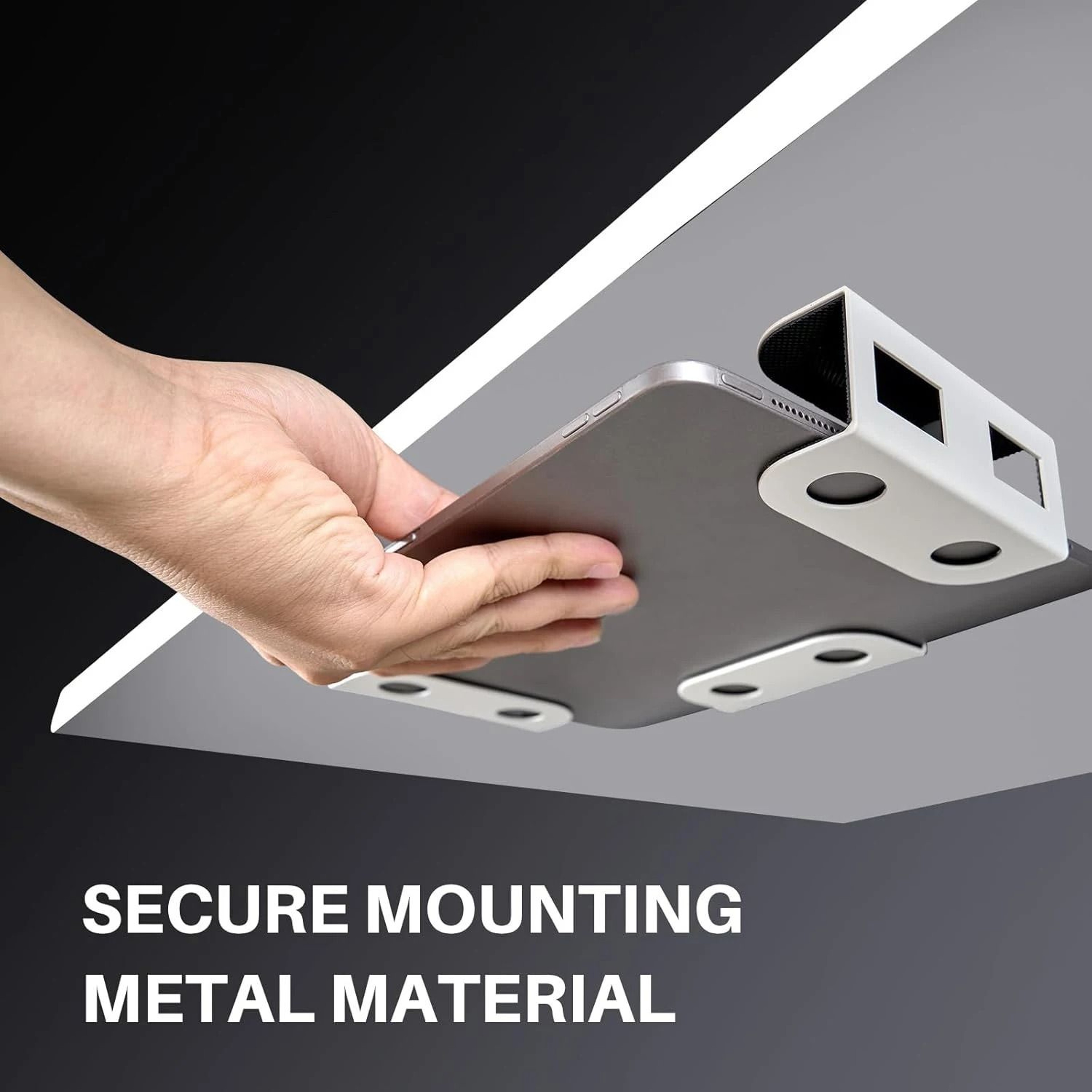 Under Desk Laptop Storage Mount  HeavyDuty Metal Bracket For MacBook  Accessories 0