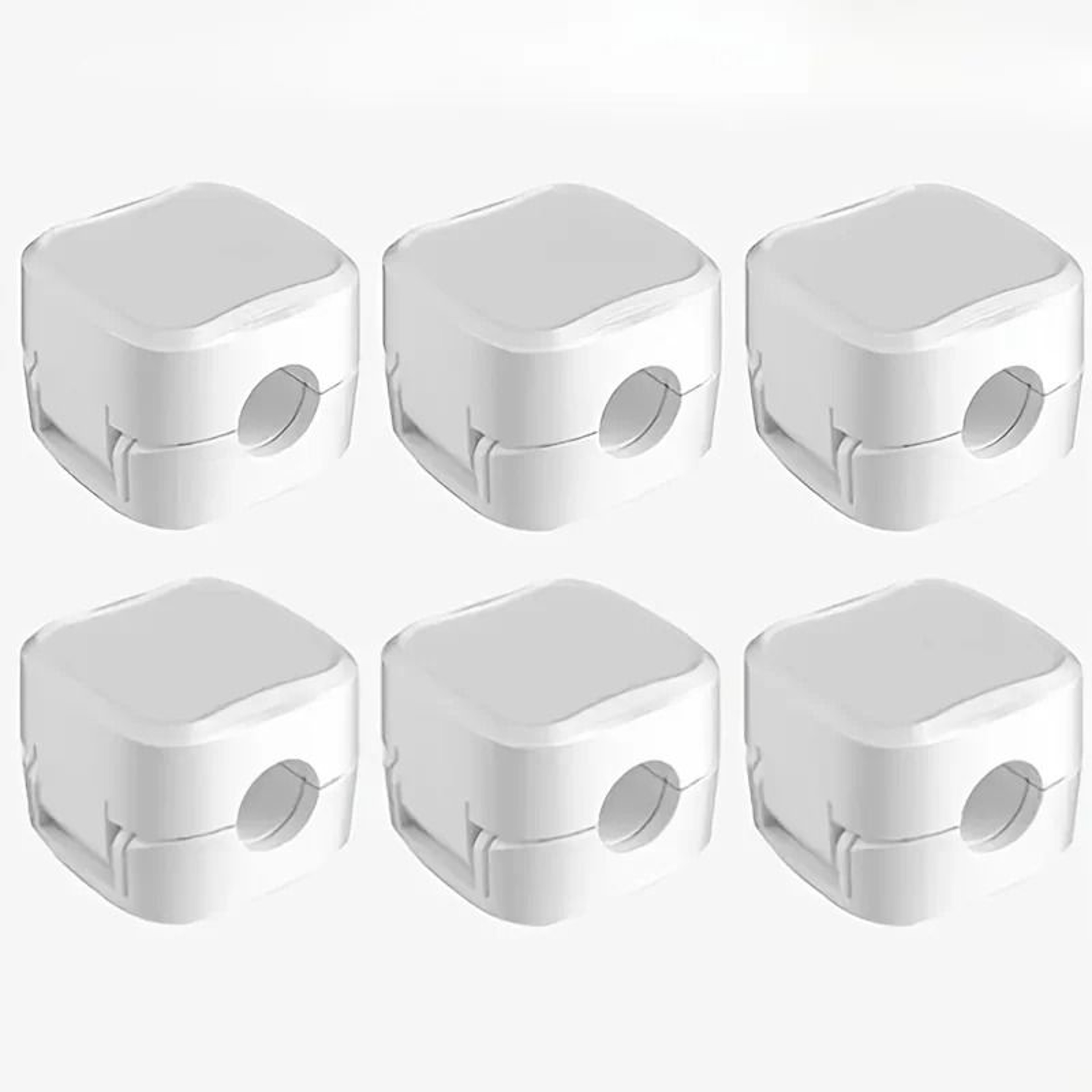 6Piece Magnetic Cable Clip Organizer  SelfAdhesive Desktop Cord Management 6
