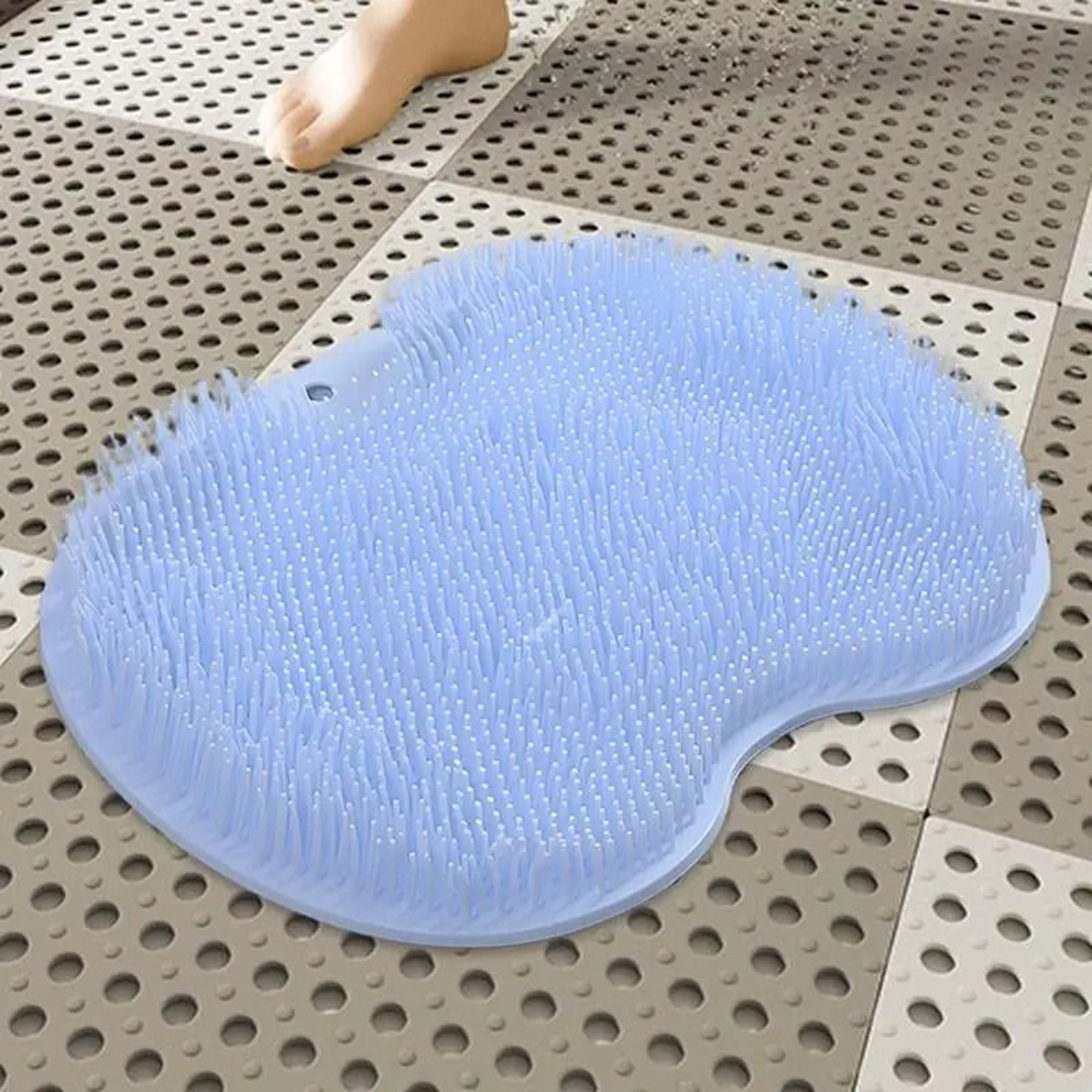 Silicone Shower Massage Pad  WallMounted Back Scrubber  Foot Wash Mat 6