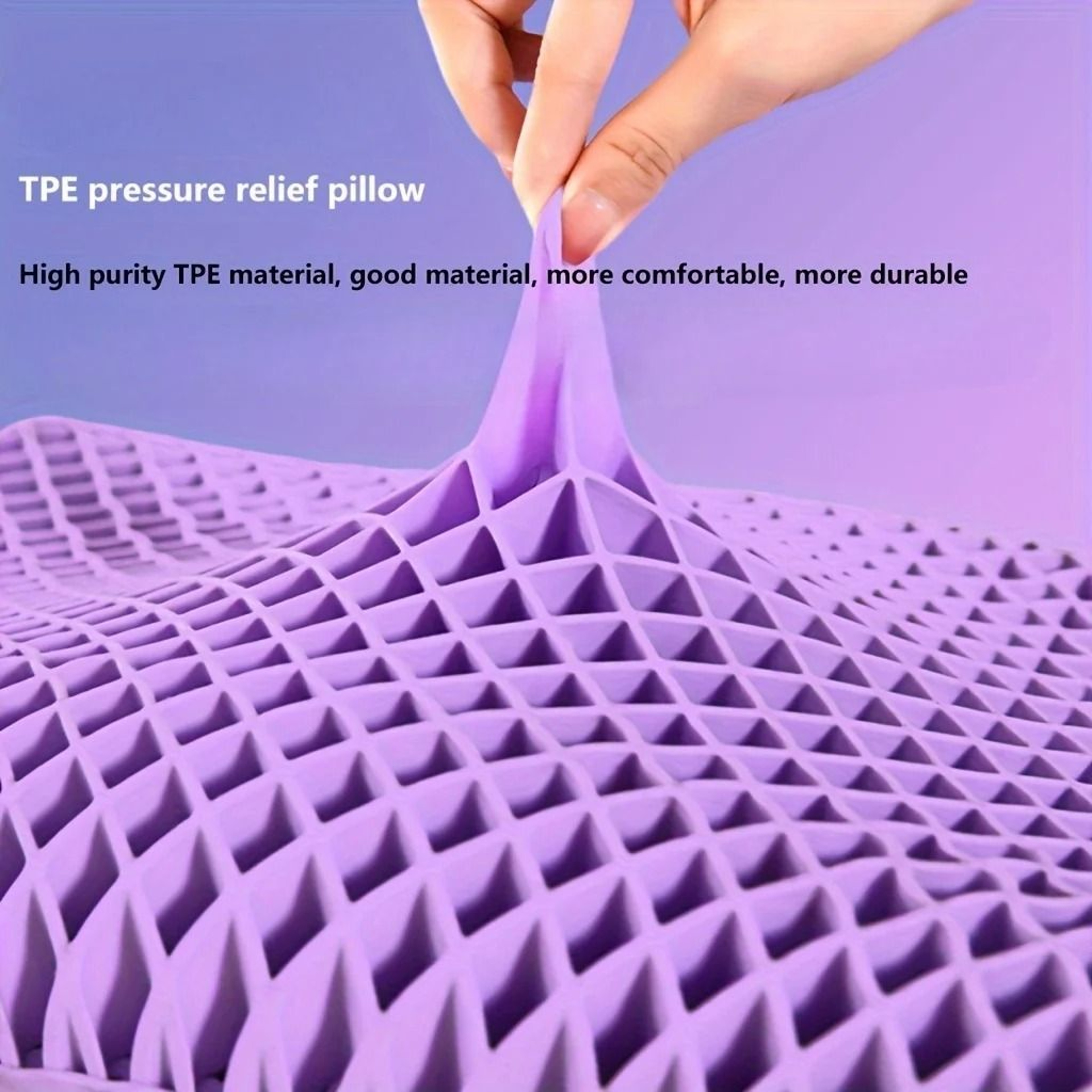 Pectin TPE Honeycomb Pillow  Zero Pressure Breathable Neck Support 4