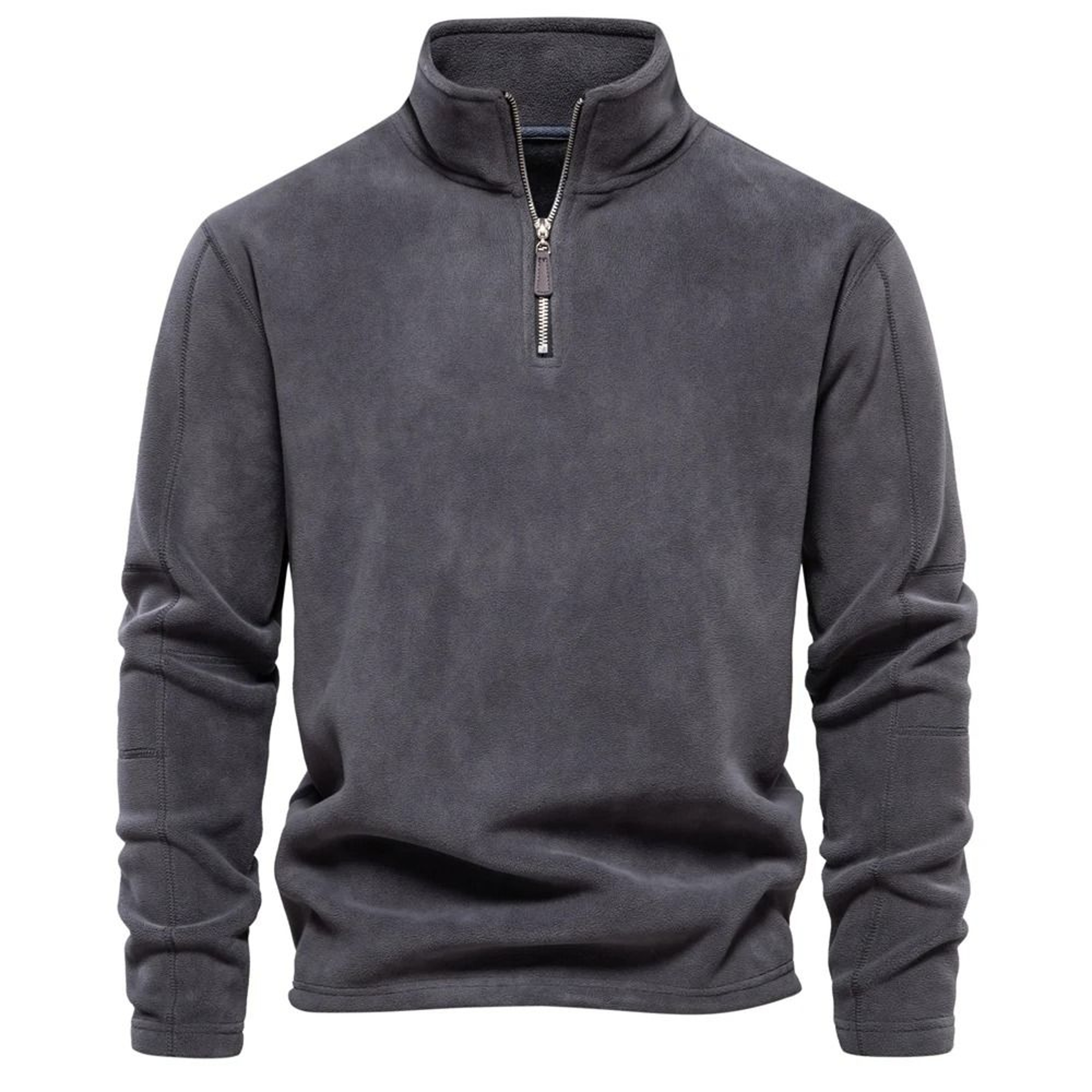 Quality Thickened Warm Fleece Jacket  Mens Zipper Neck Soft Shell Pullover 9