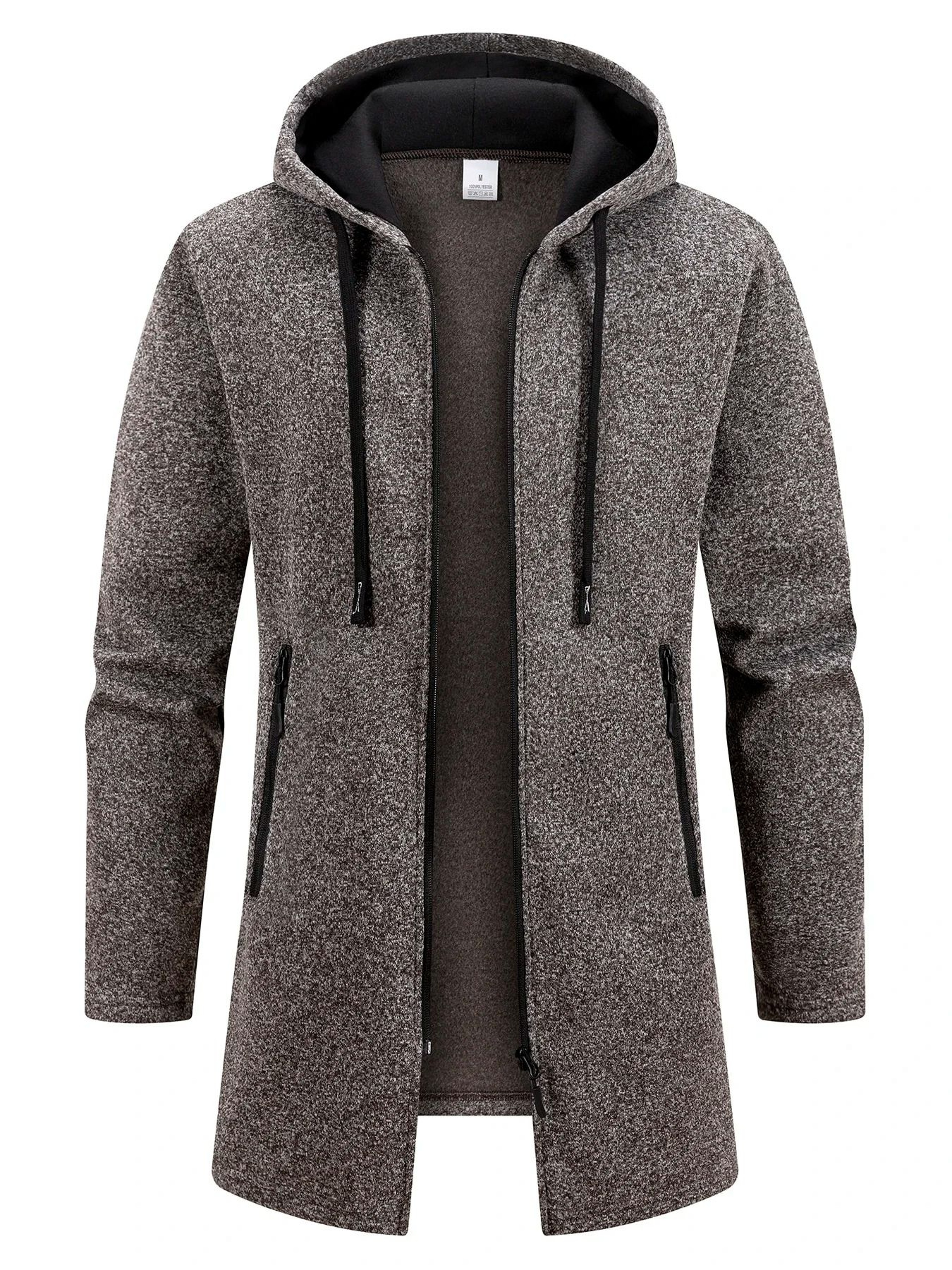 New Streetwear Mens Long Sleeve Sweatshirt  Oversized Winter Warm Jacket Coat 6