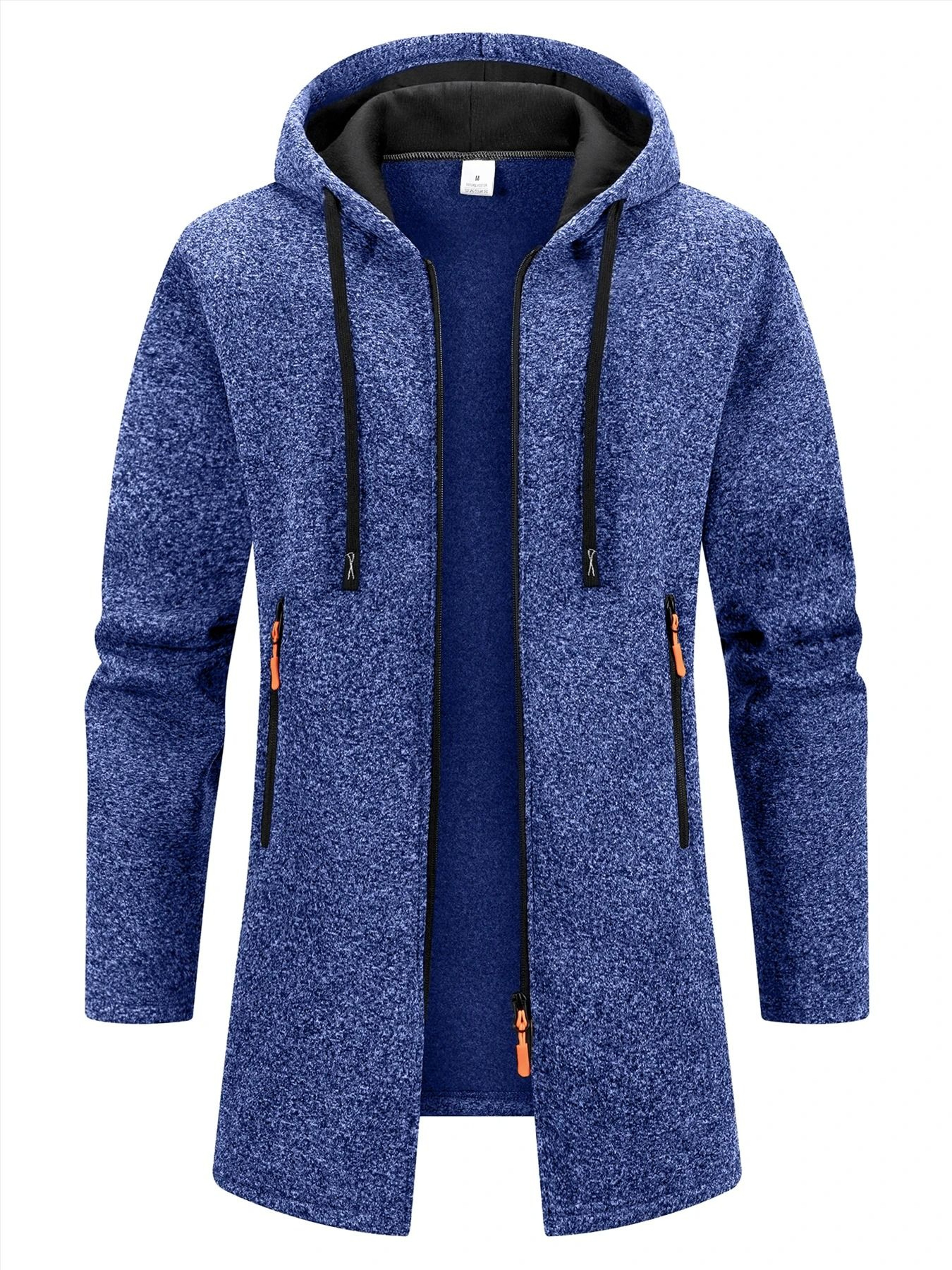 New Streetwear Mens Long Sleeve Sweatshirt  Oversized Winter Warm Jacket Coat 9