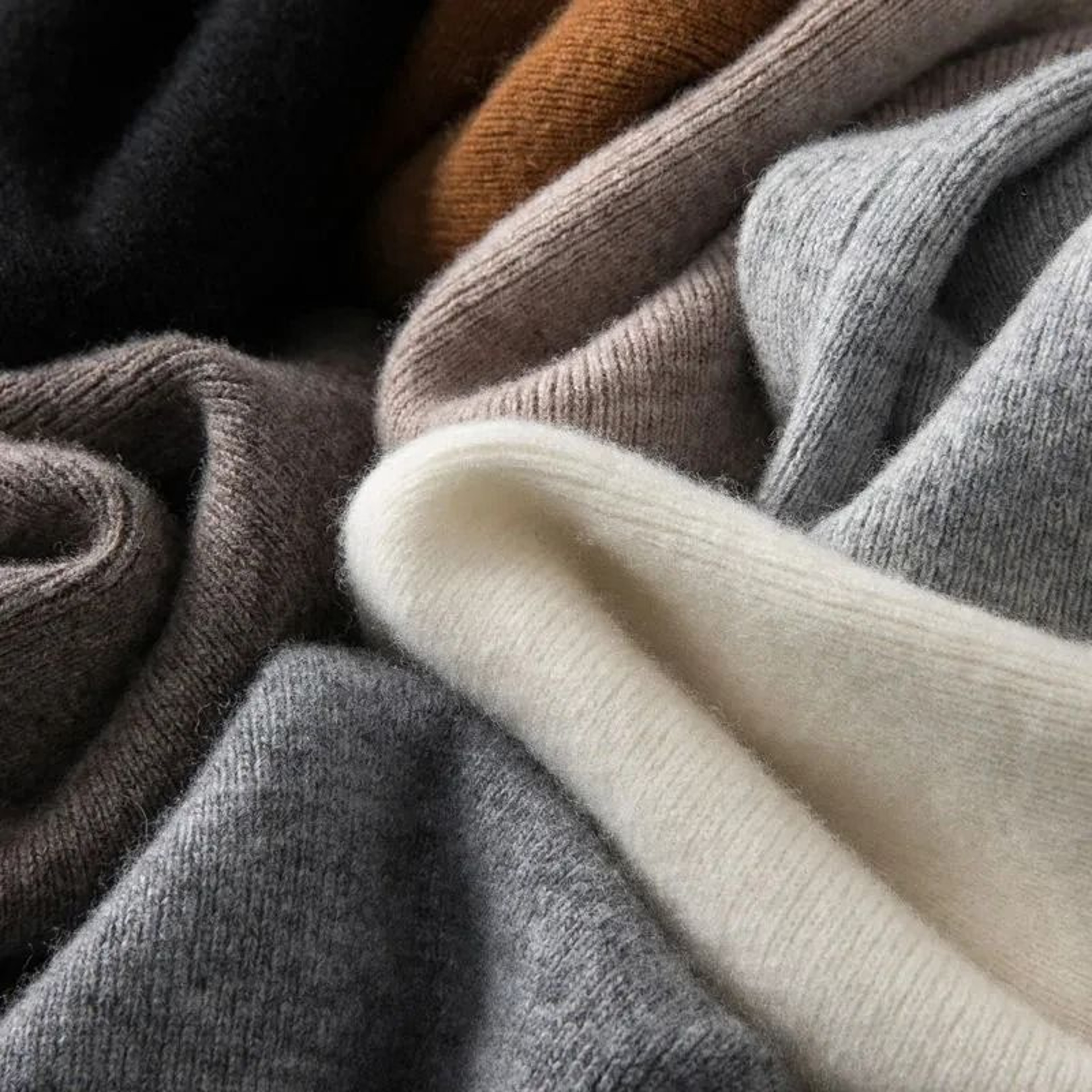 Thick Warm Knitted Casual Pants  Chic Elastic High Waist Straight Trousers 3