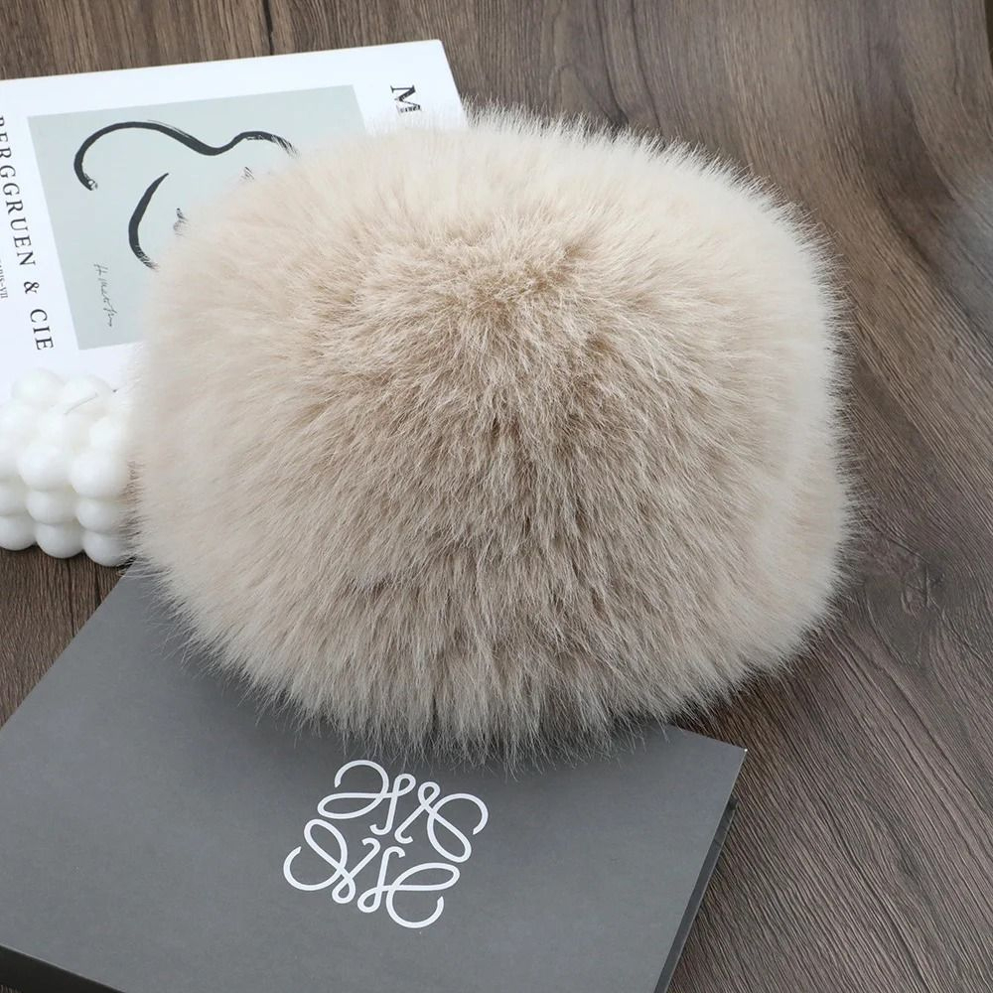 Fluffy Fur Winter Hat  Warm Ear Protection Faux Fox Fur Bomber Cap 10