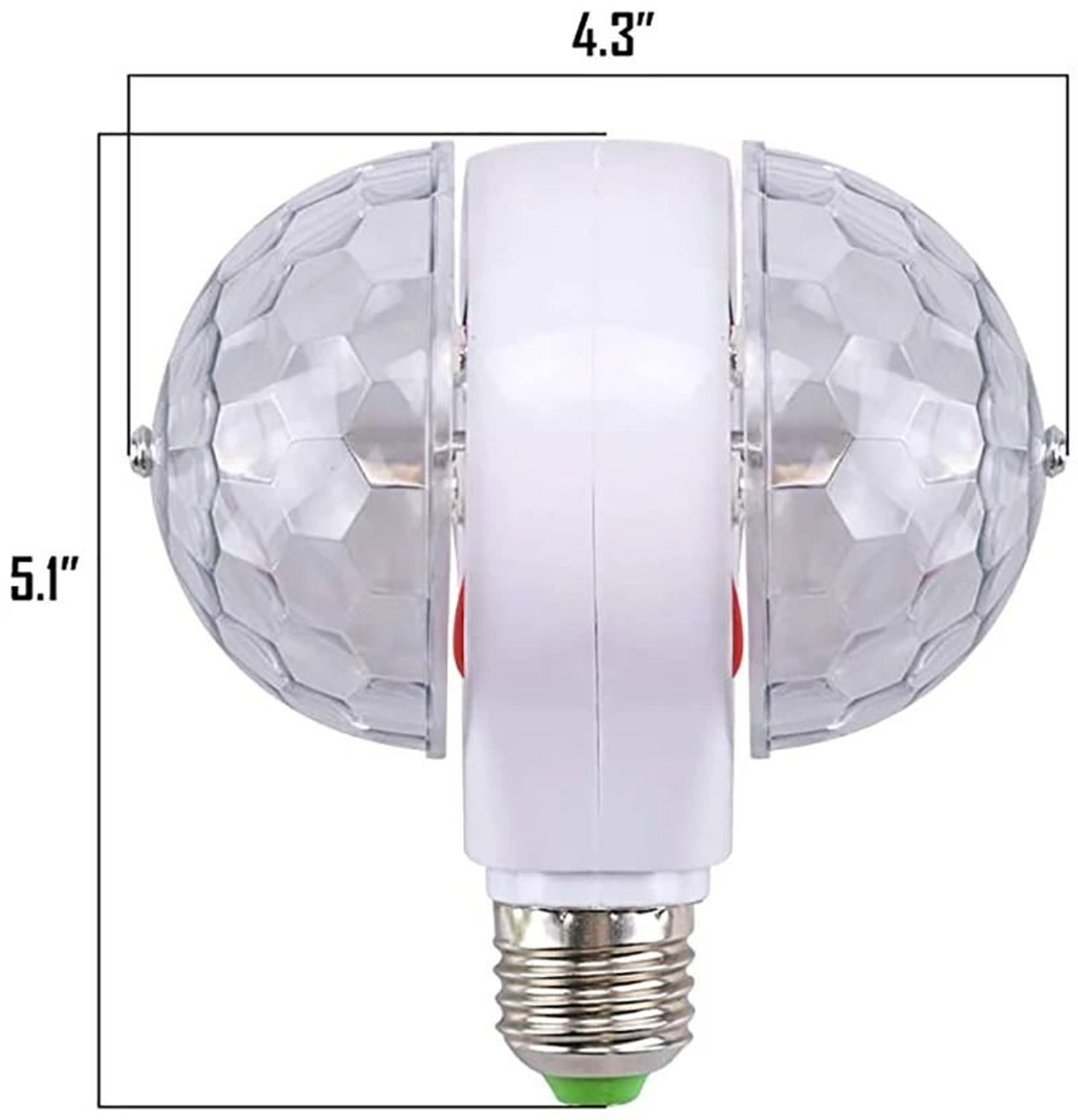 Rotating DualHead Colorful Stage Bulb  E27 LED Magic Disco Light For Parties And Holidays 6