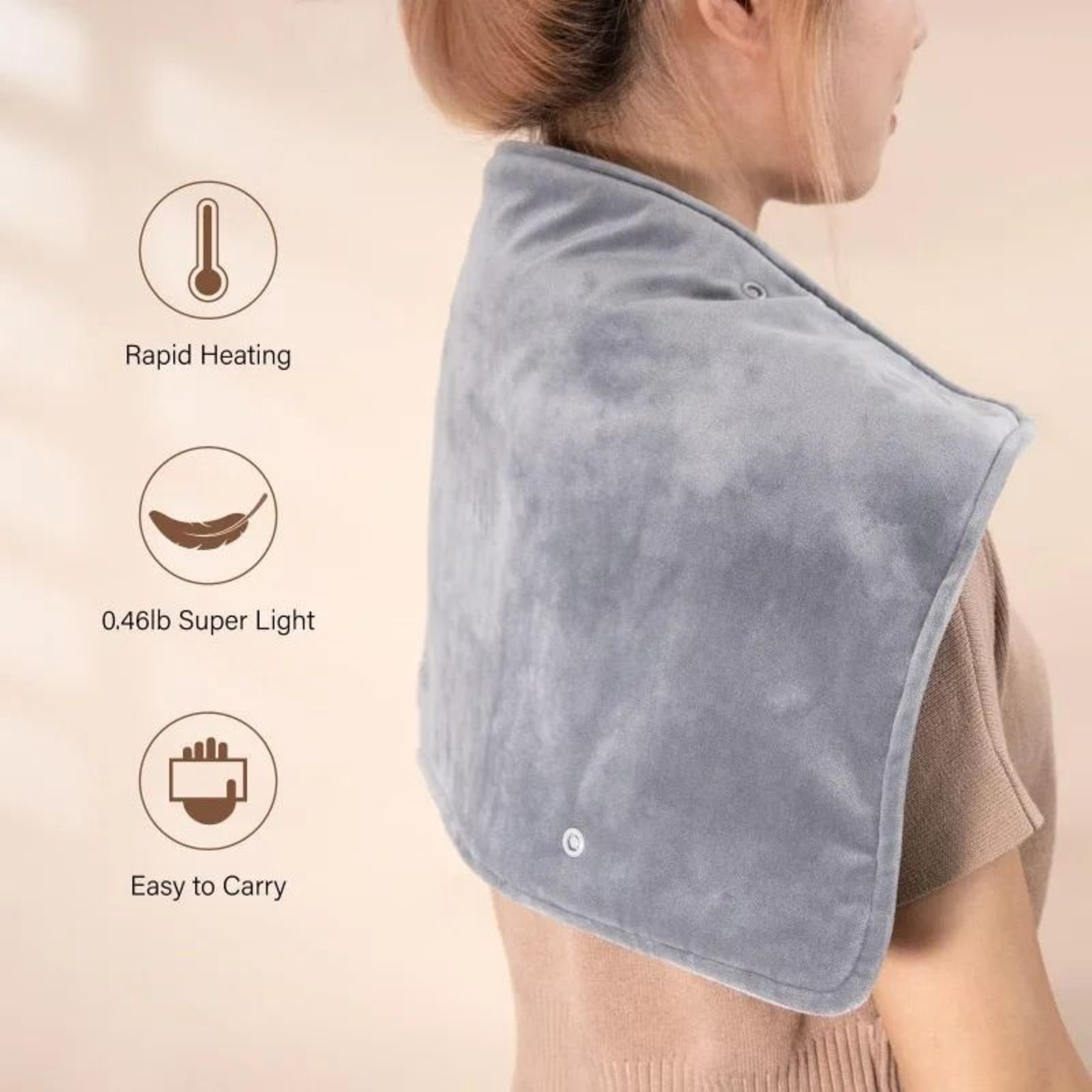 USB Heated Velvet Hand Warmer  Portable Thermal Blanket For Office And Home 1