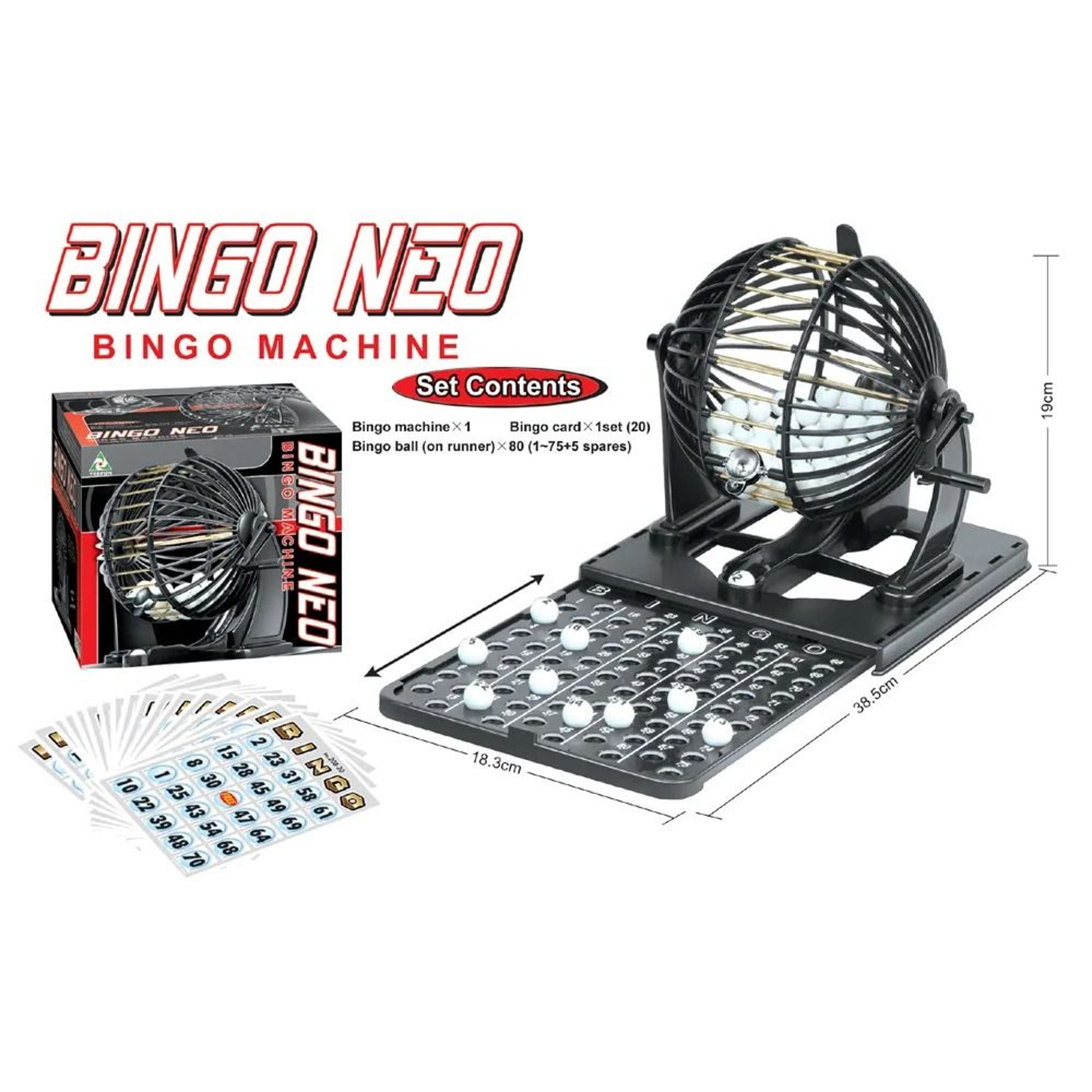 Classic Tabletop Bingo Cage Set  Rotating Lottery Machine For Family  Party Entertainment 4
