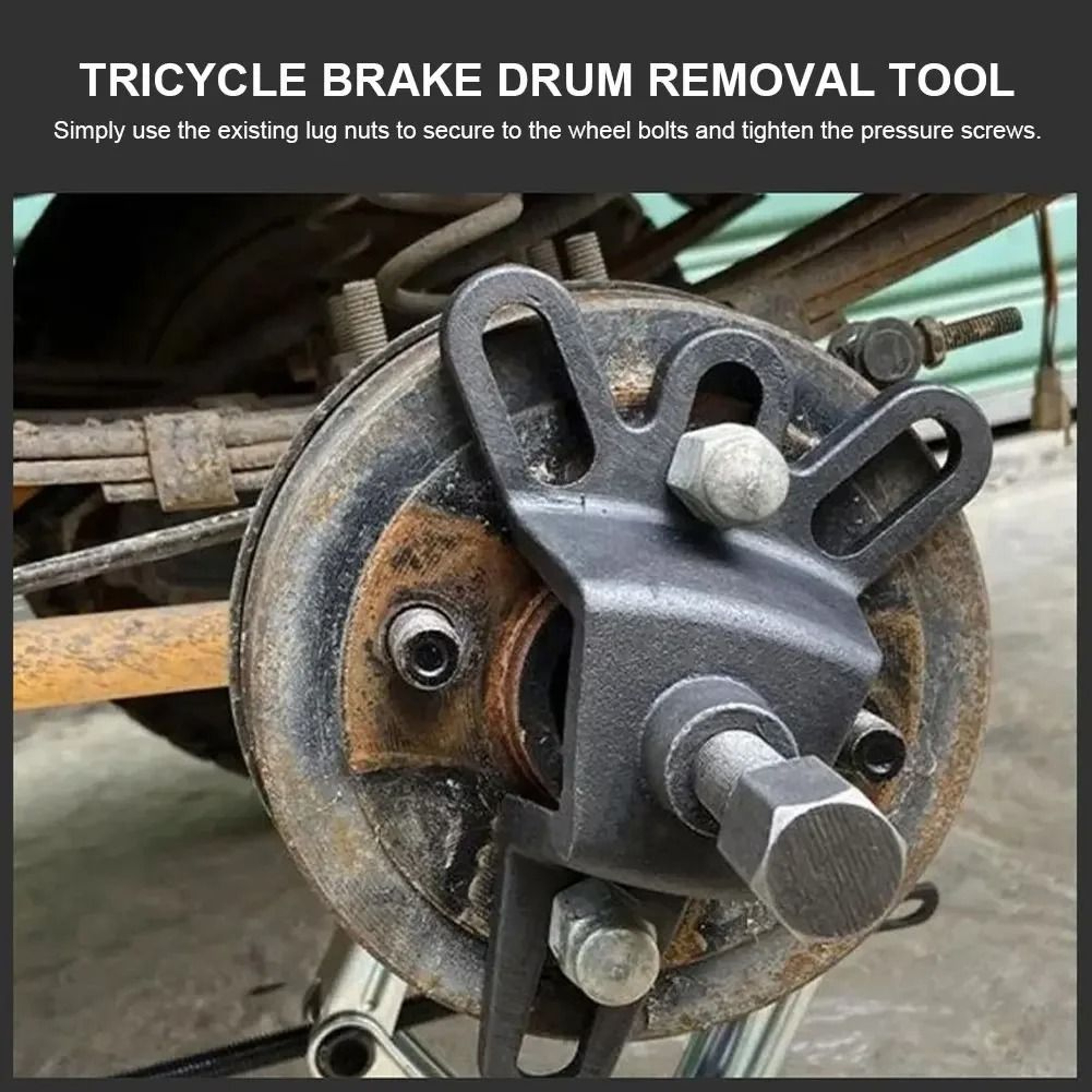 Universal Brake Drum  Wheel Hub Puller  HeavyDuty 4Hole Repair Tool For Motorcycles And Tricycles 0