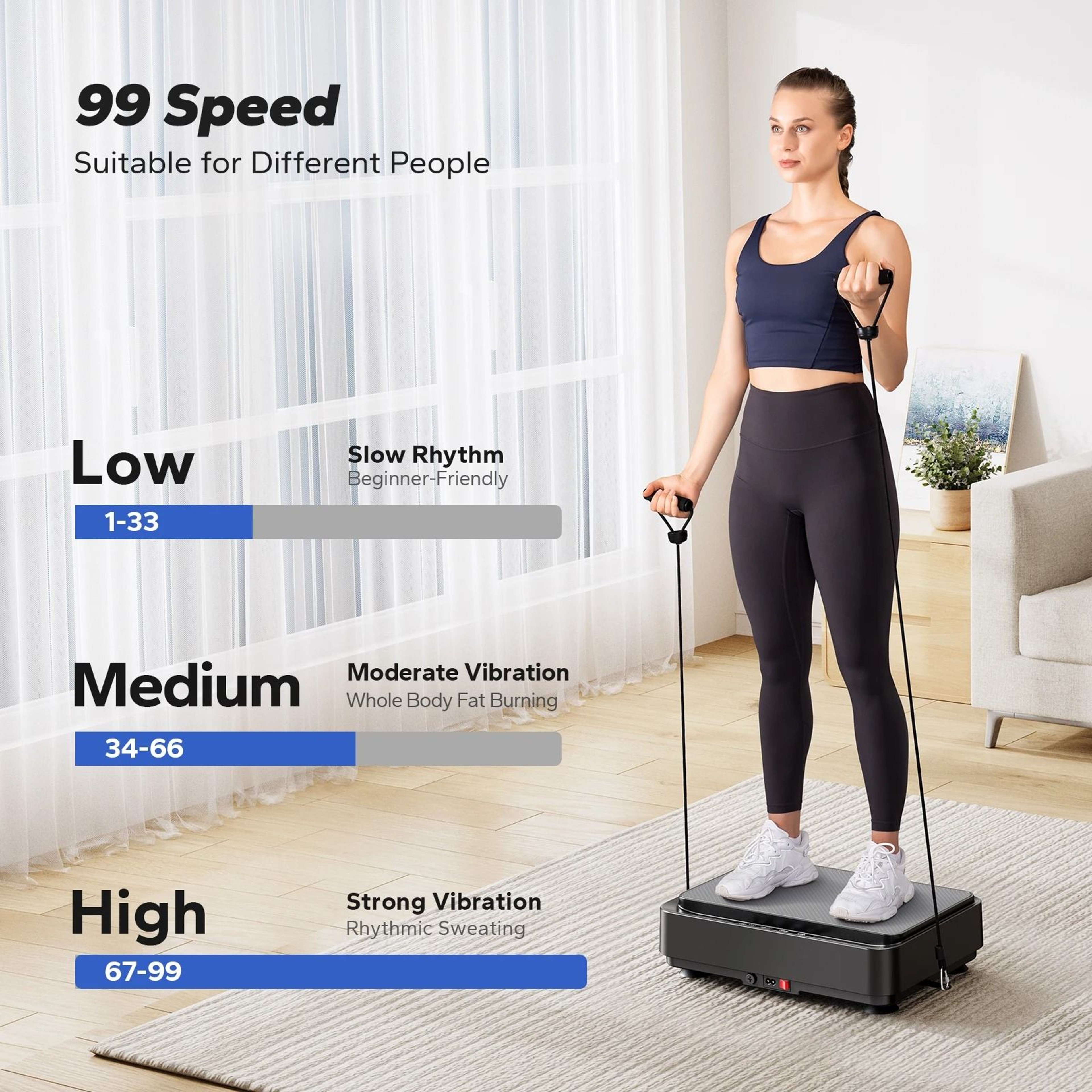 Vibration Plate Exercise Machine  Home Full Body Vibration Platform For Fitness  Recovery 6