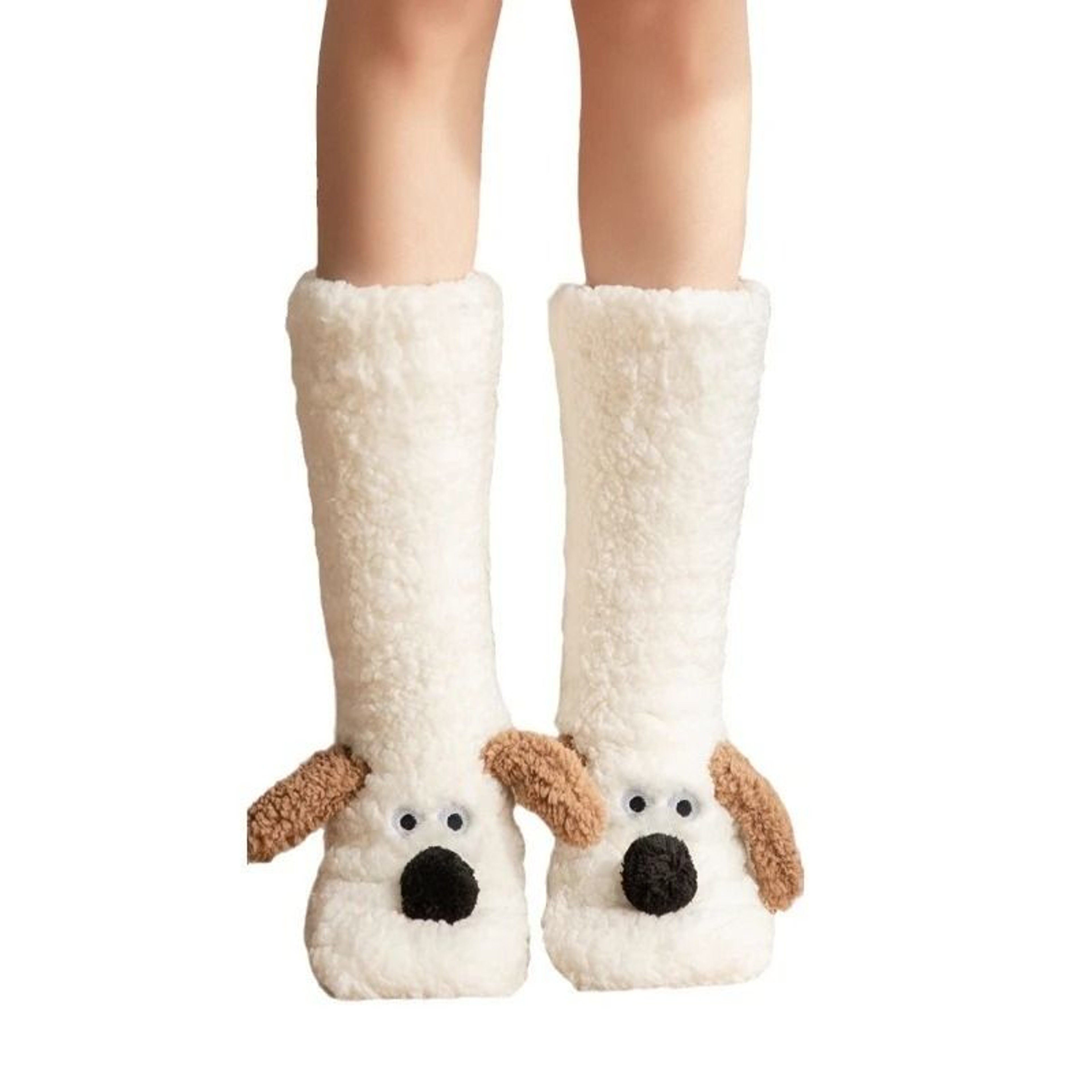Cozy Cartoon Dog Snow Socks  Thermal Winter Sleep Socks  NonSlip Carpet Slippers 5