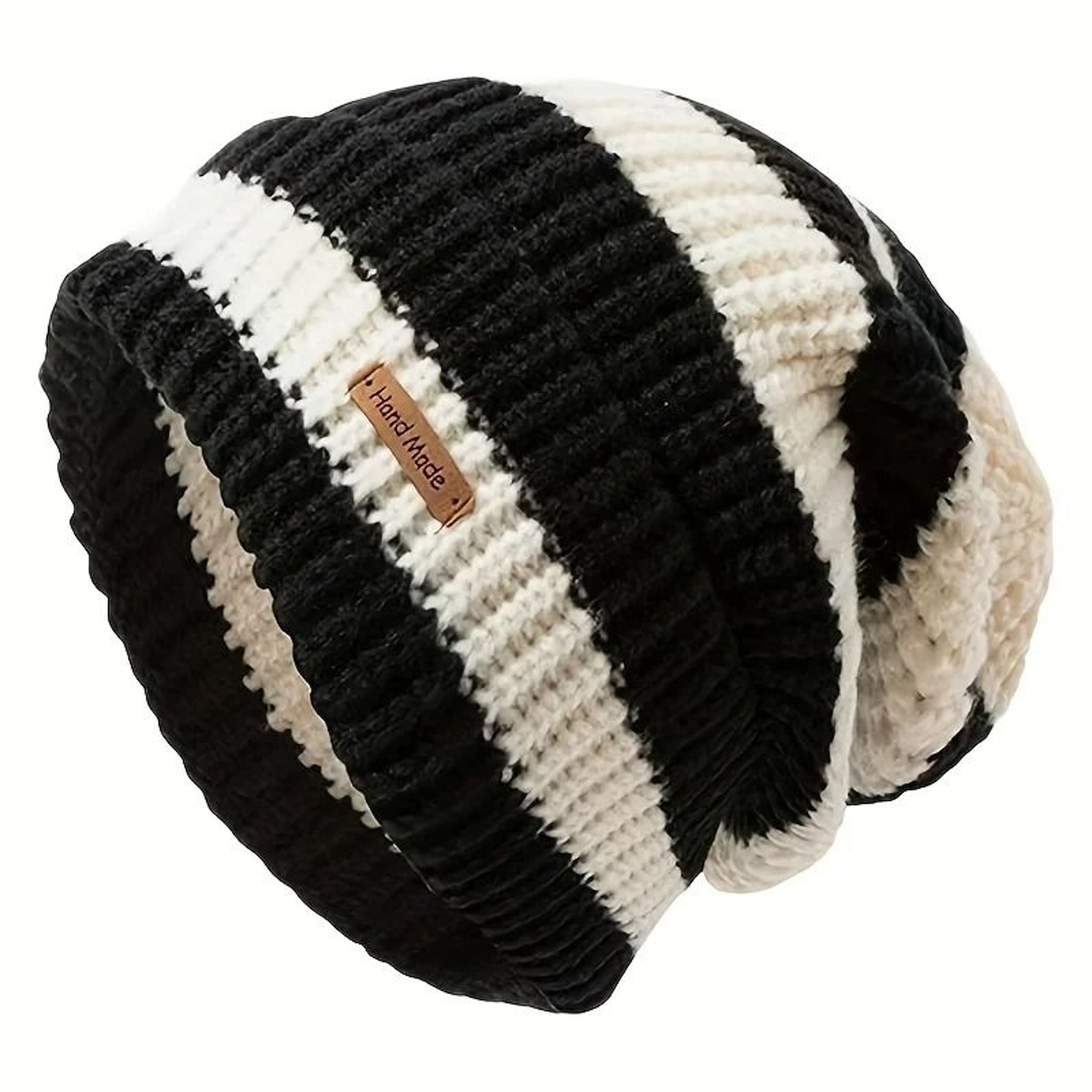 Korean Fashion Striped Knitted Hat  Lightweight Windproof Beanie For Men  Women 7