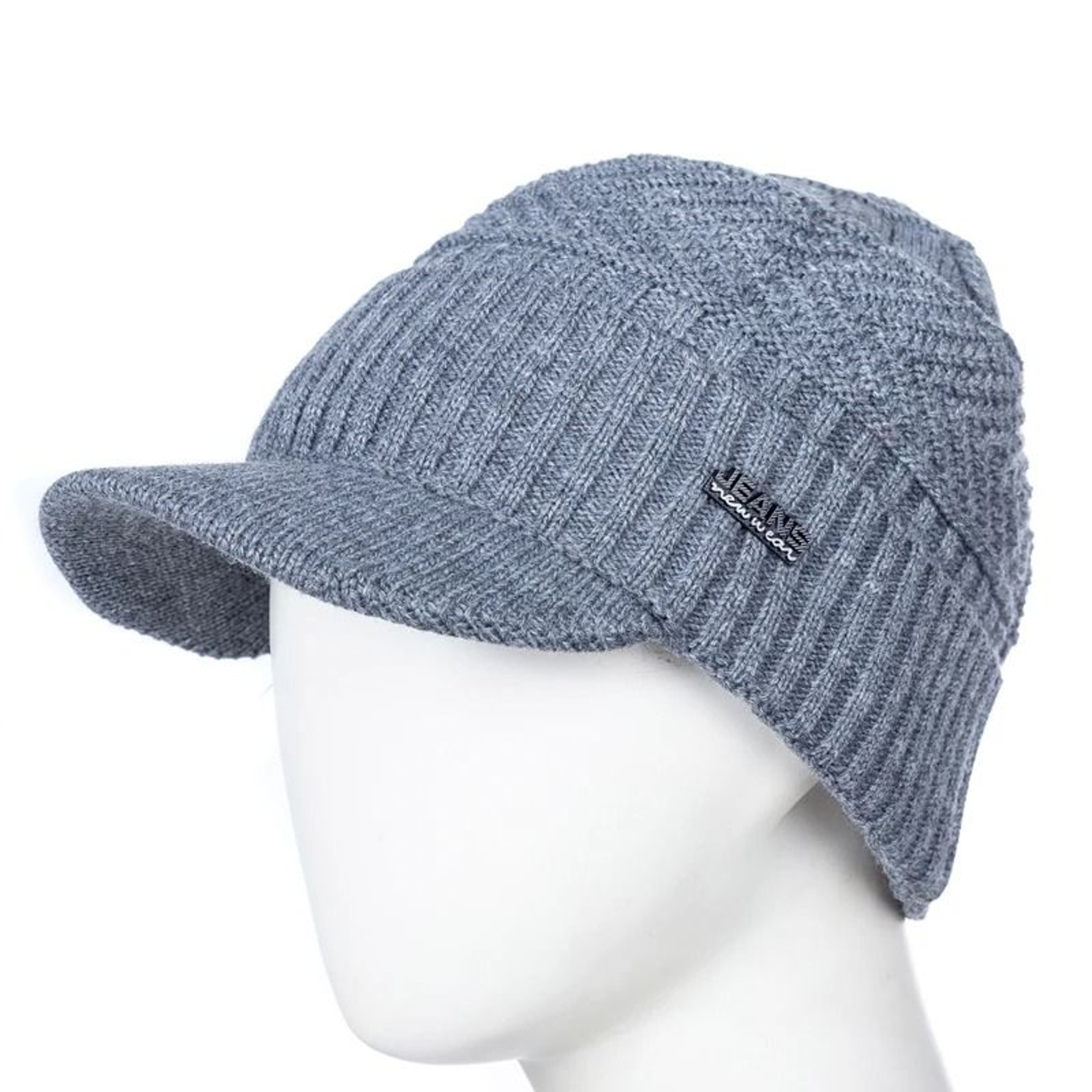 Thermal FurLined Beanie With Brim  UltraThick Winter Knit Cap For Men  Women 2