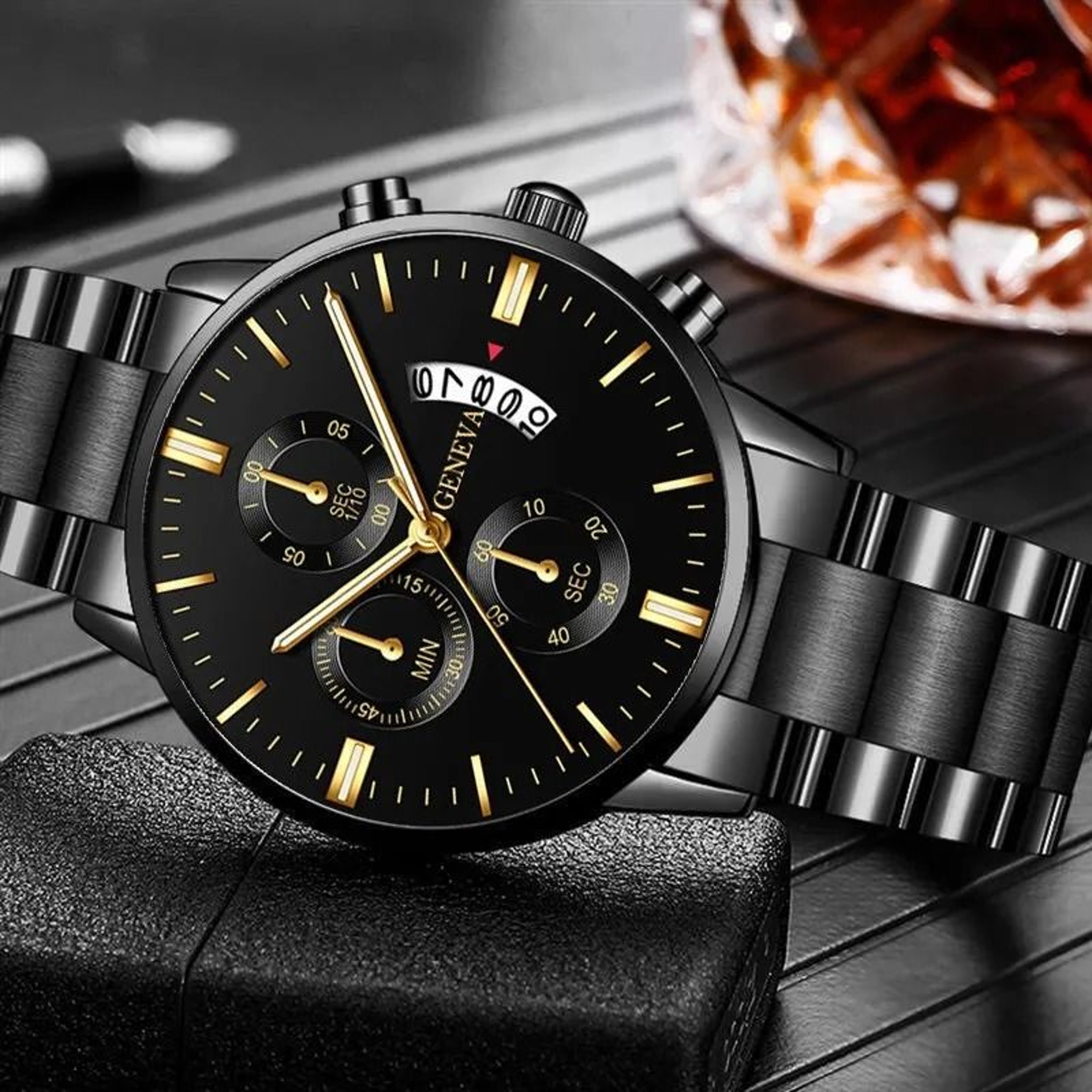 Luxury Mens Business Sports Watch  Precision Quartz Wristwatch With Calendar 3