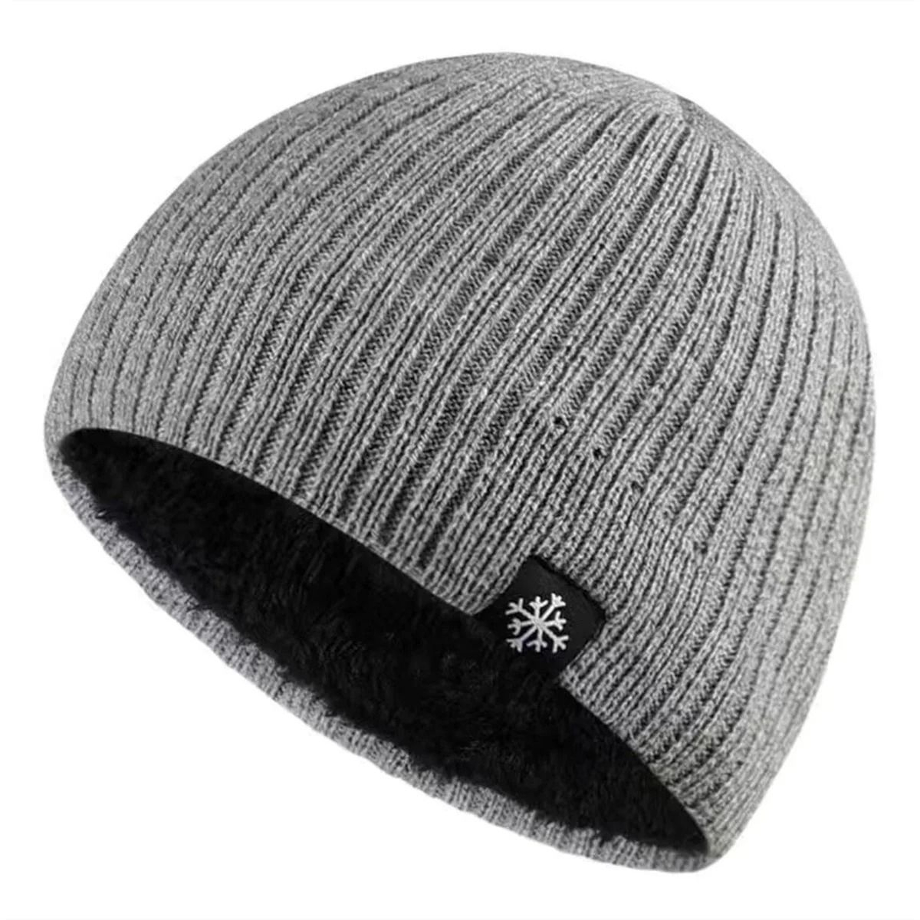 Unisex FleeceLined Knitted Beanie  Thick Thermal Ear Protection Hat For Outdoor Winter Sports 9
