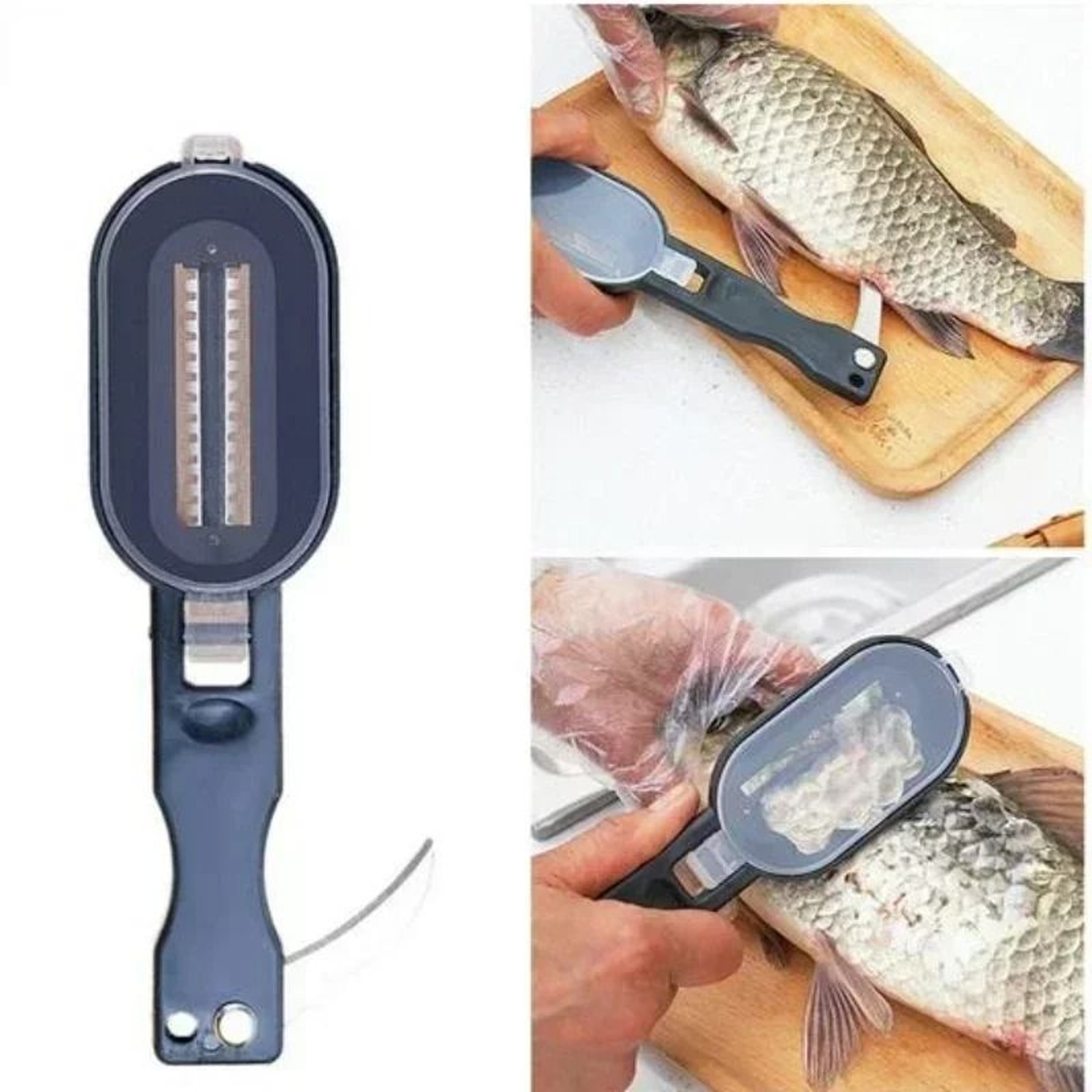 Fish Skin Brush  Scaler  Fast Action Scraping  Cleaning Tool 0