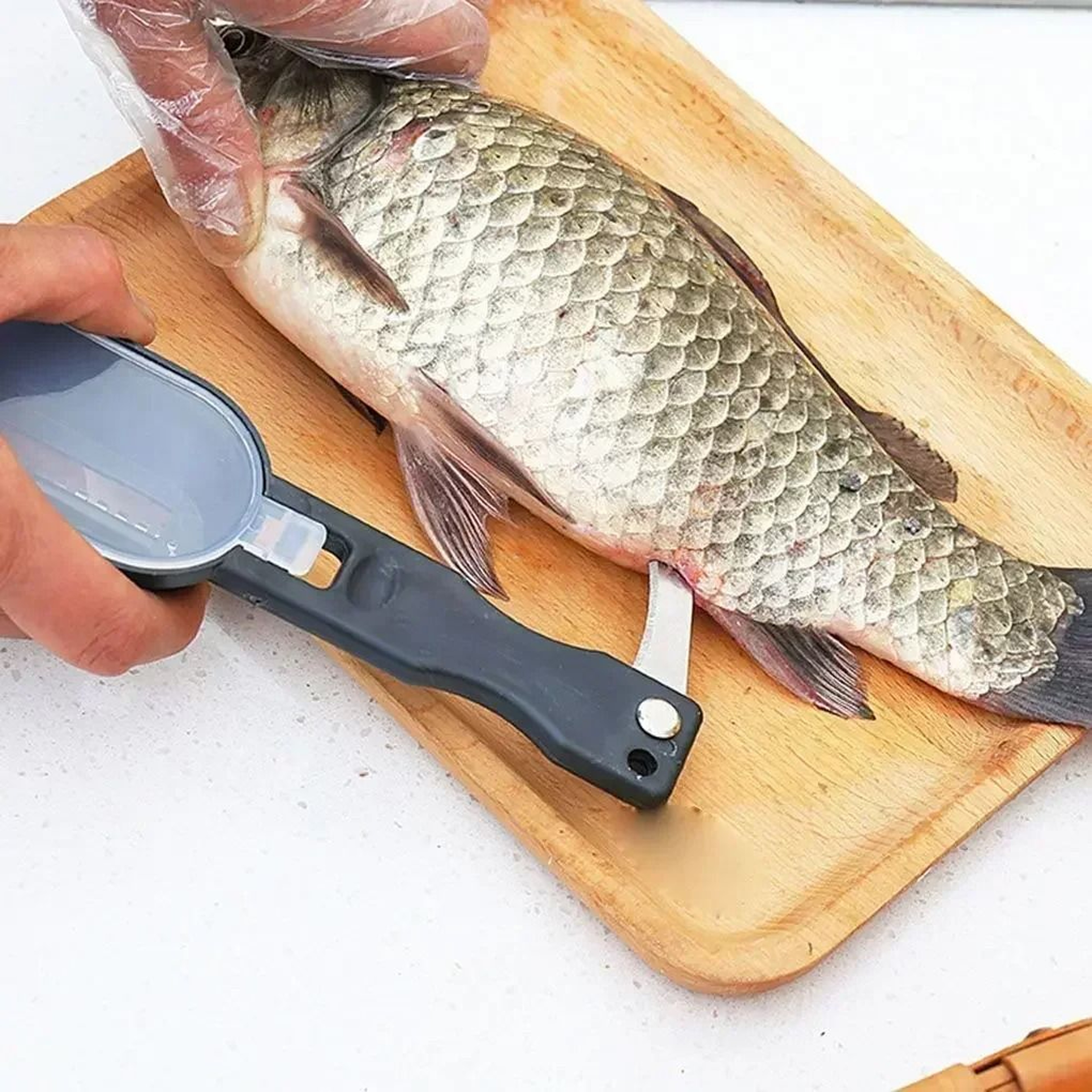 Fish Skin Brush  Scaler  Fast Action Scraping  Cleaning Tool 2