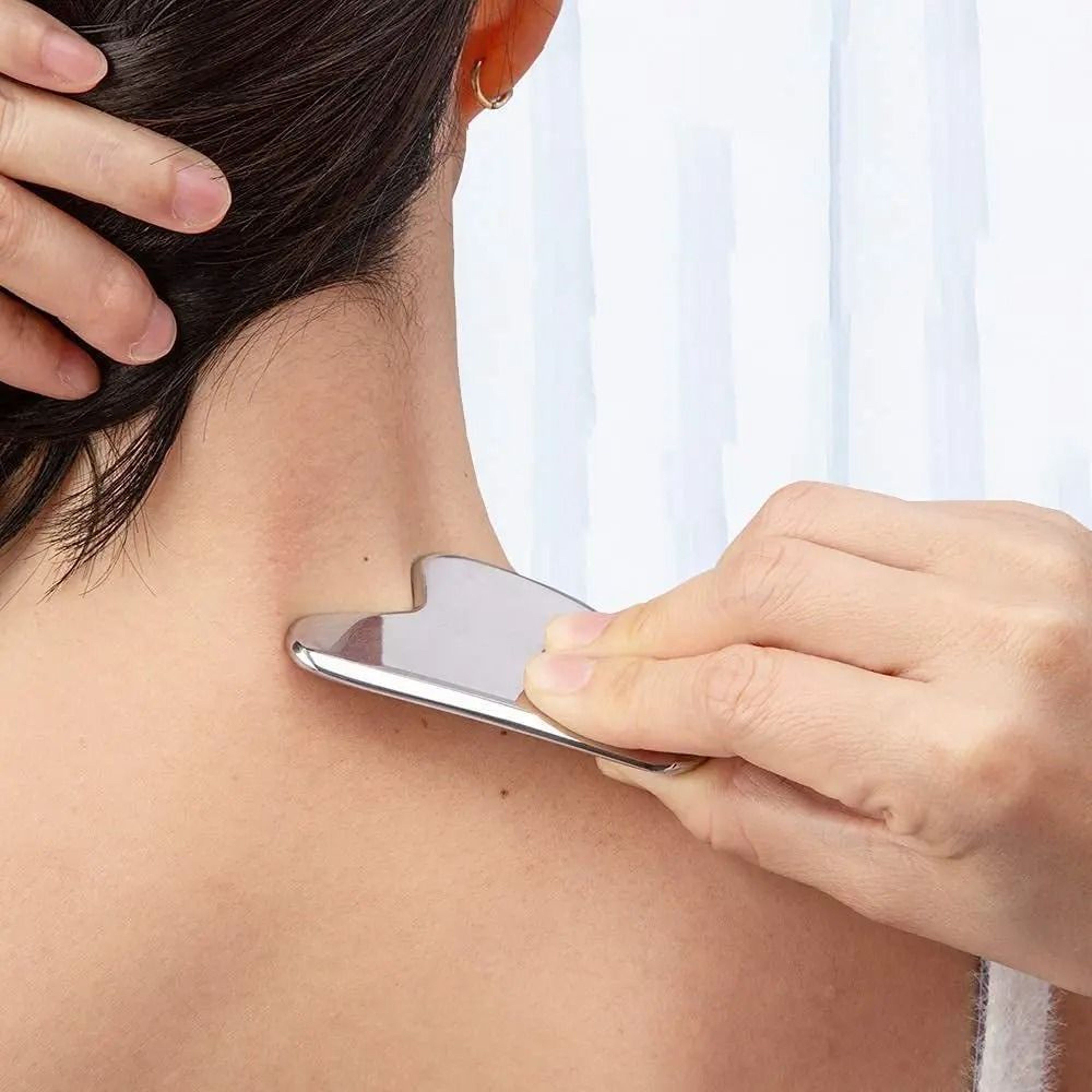 Stainless Steel Gua Sha Scraper  Premium Facial  Body Massager 5