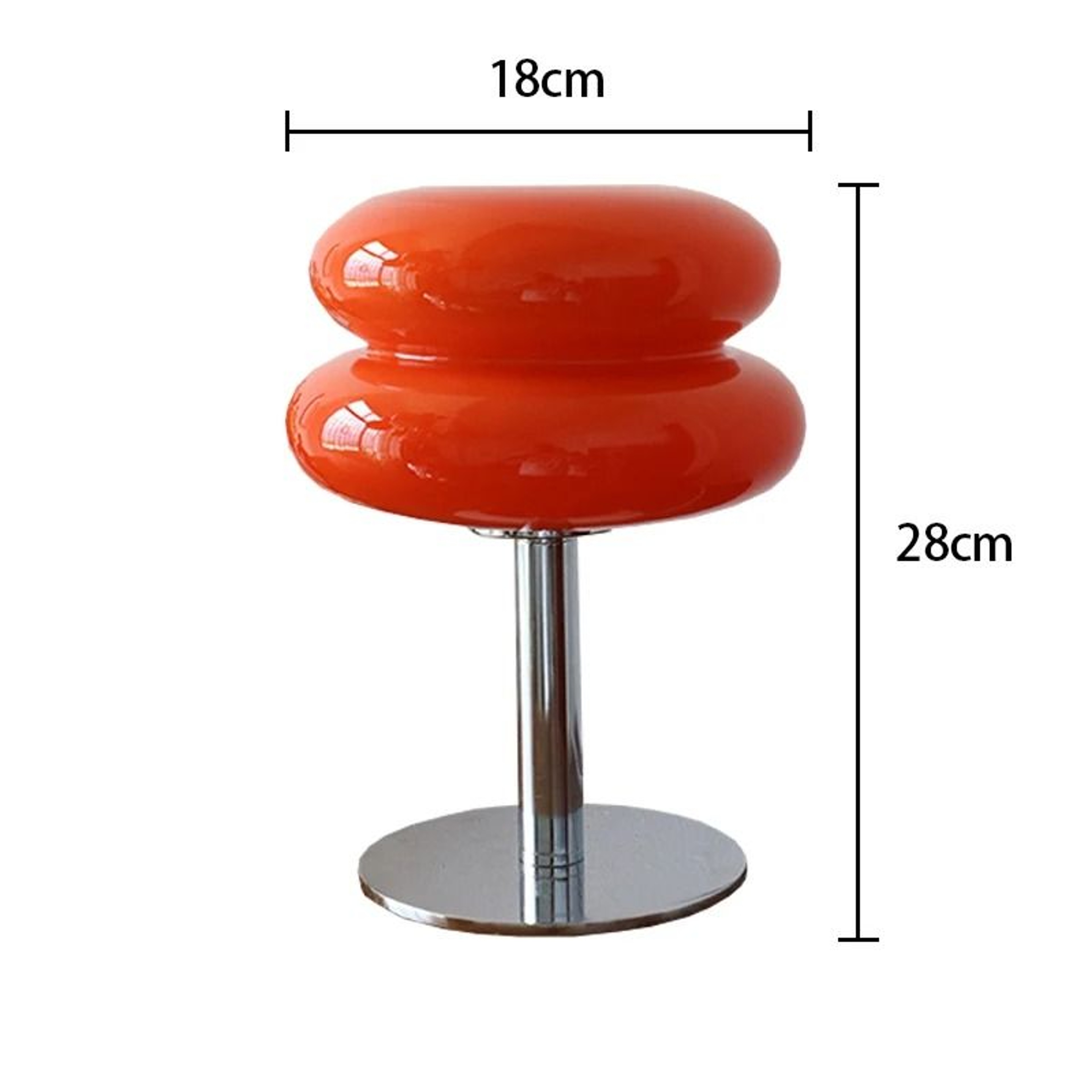 Macaron Glass Table Lamp  Trichromatic Dimming Bedside Decor 6