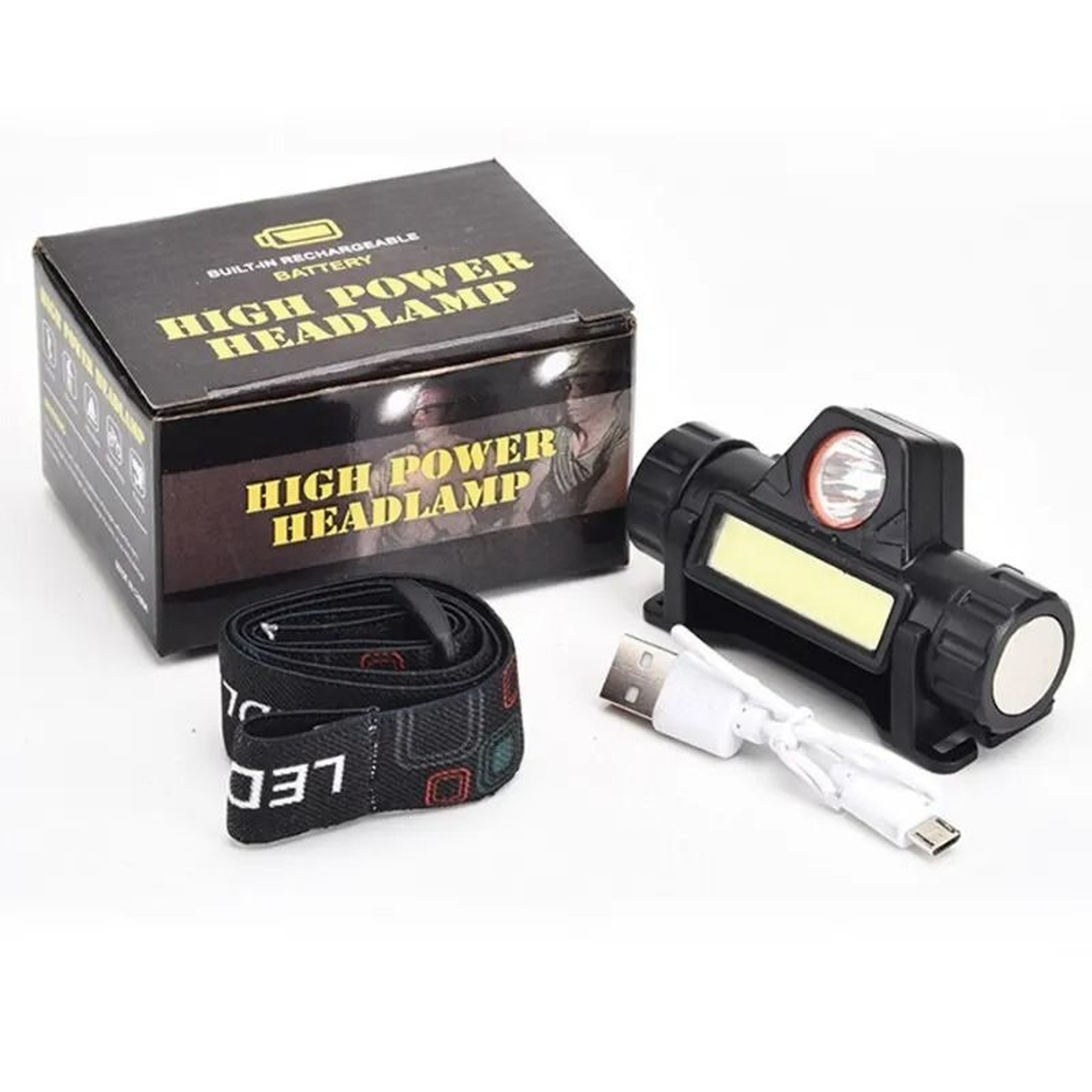 Rechargeable COB LED Headlamp  Powerful Magnetic Waterproof Headlight For Outdoor Activities 6